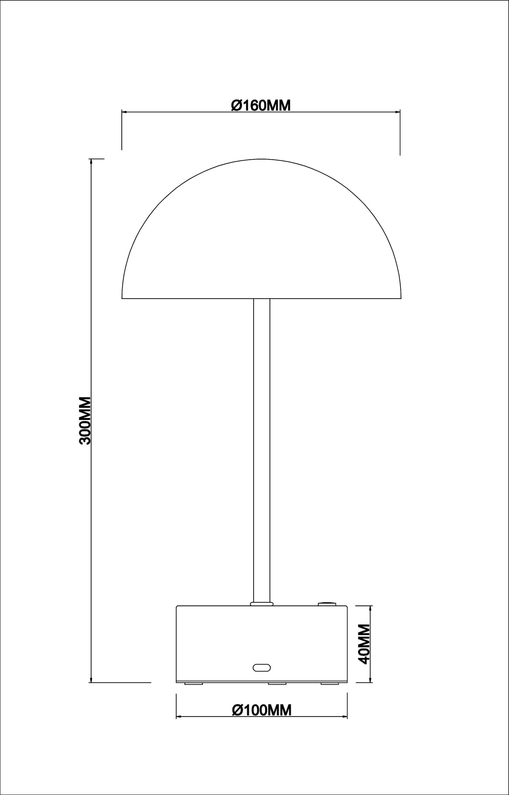 GOODproduct LED Tischleuchte »Briia - Akku Tischleuchte mit CCT« LED-Modul 1 Stk. warmweiss - kaltweiss Touchdimmer, CCT, USB, Akkulampe, dimmbar, warmweiss - kaltweiss