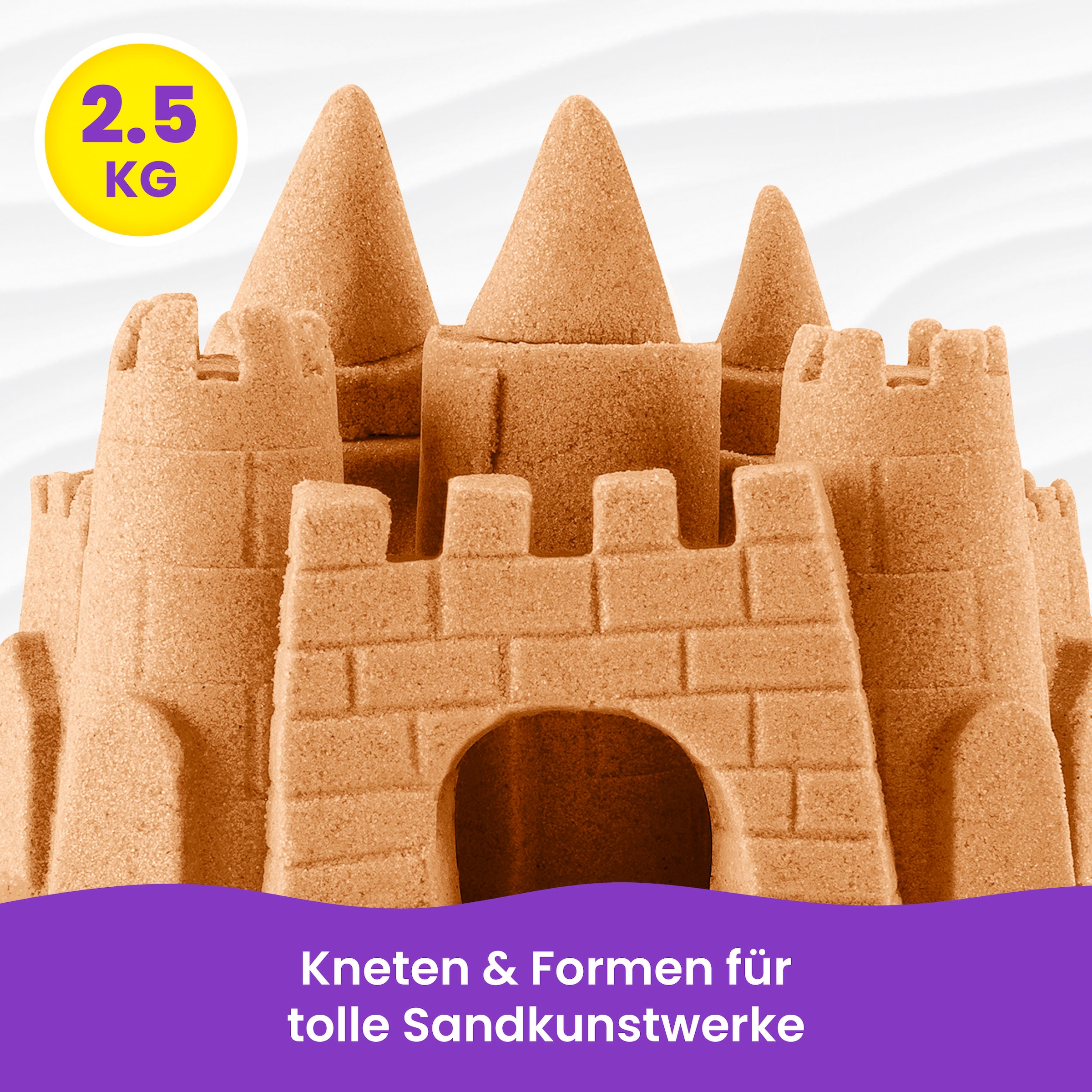 Spin Master Kreativset »Kinetic Sand - Braun 2,5 kg«