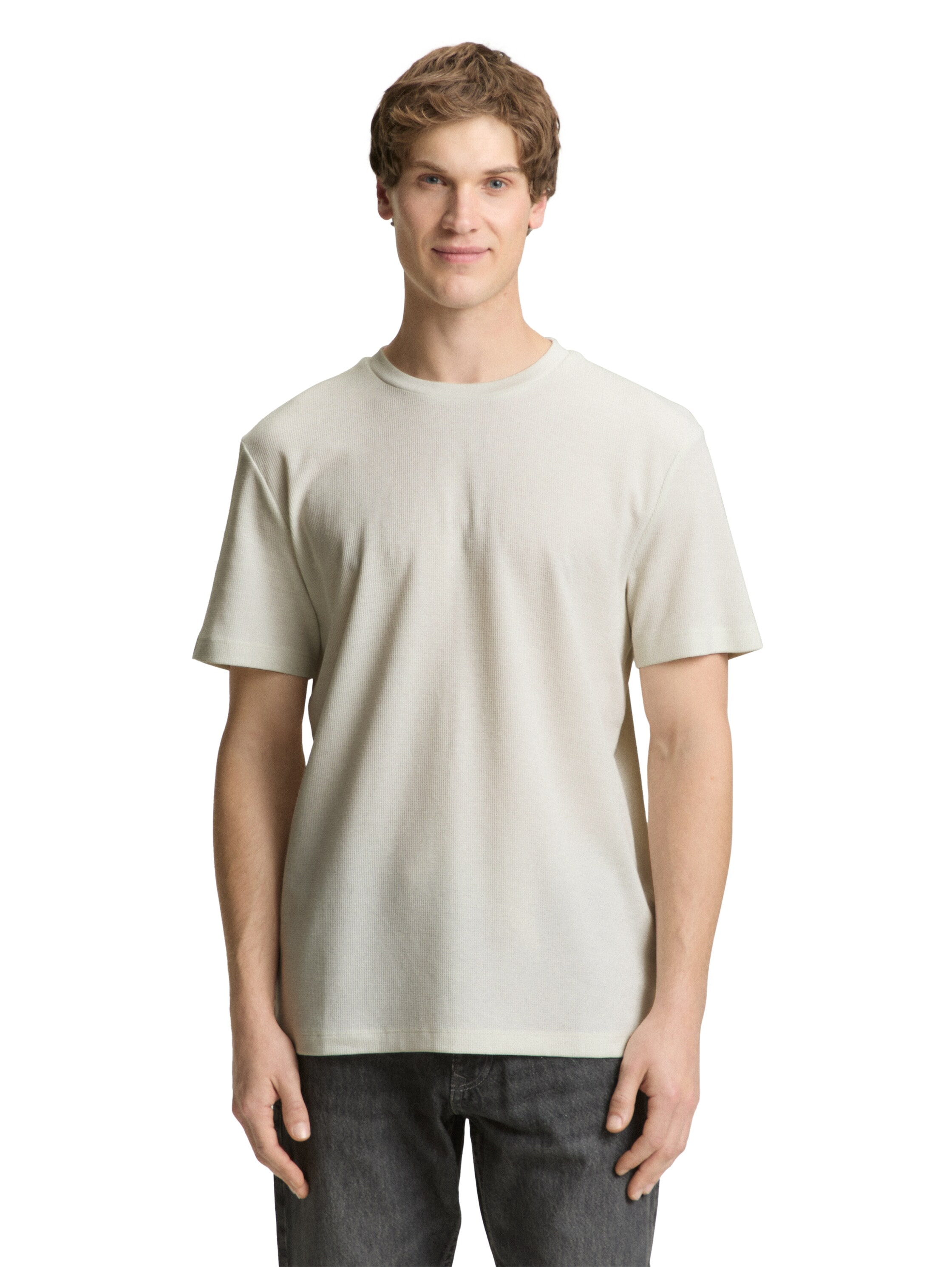 TOM TAILOR Denim T-shirt en qualité piqué