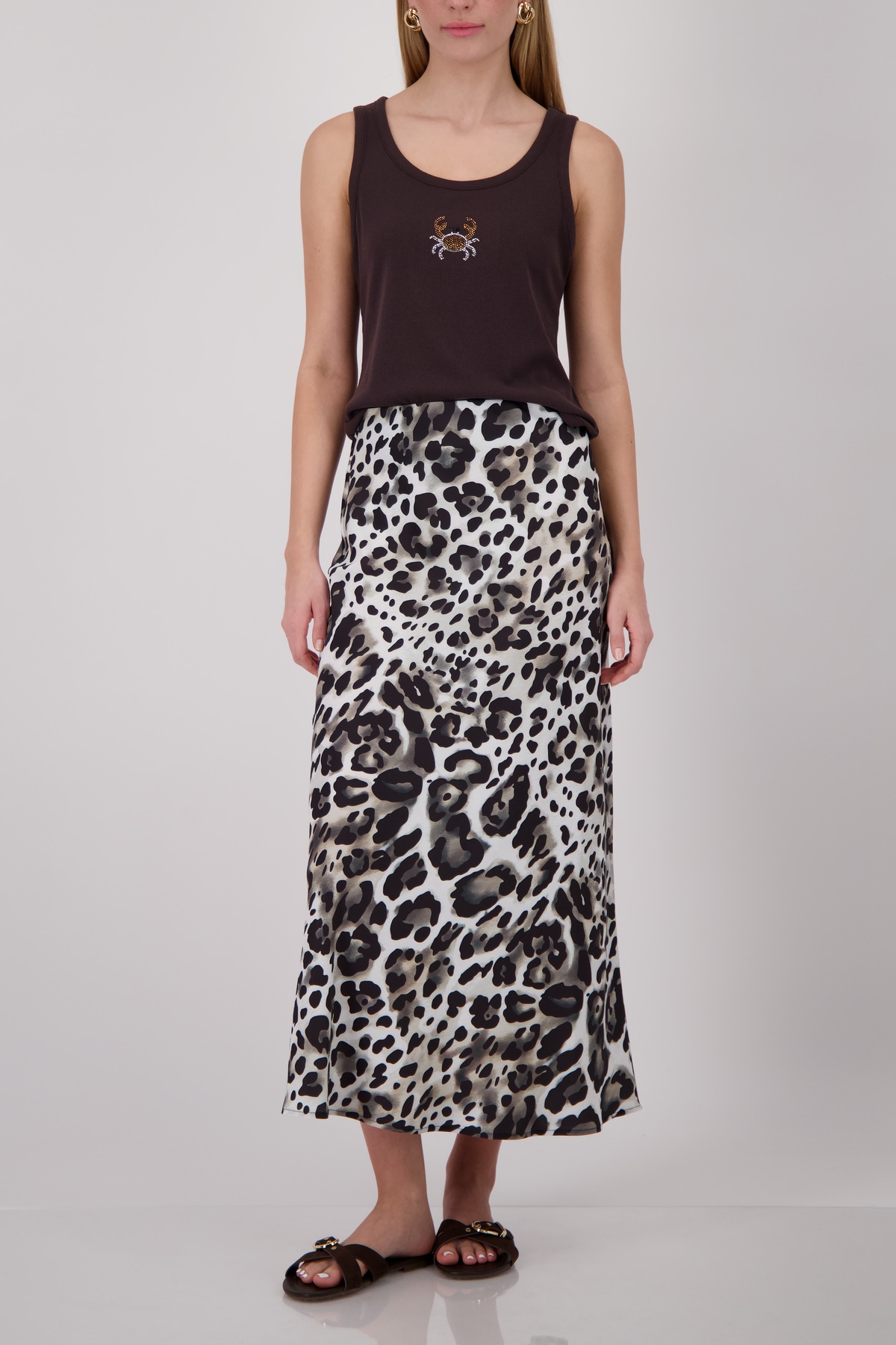 Monari Maxi jupe »Rock Leo Allover« Regular fit mit Leomuster