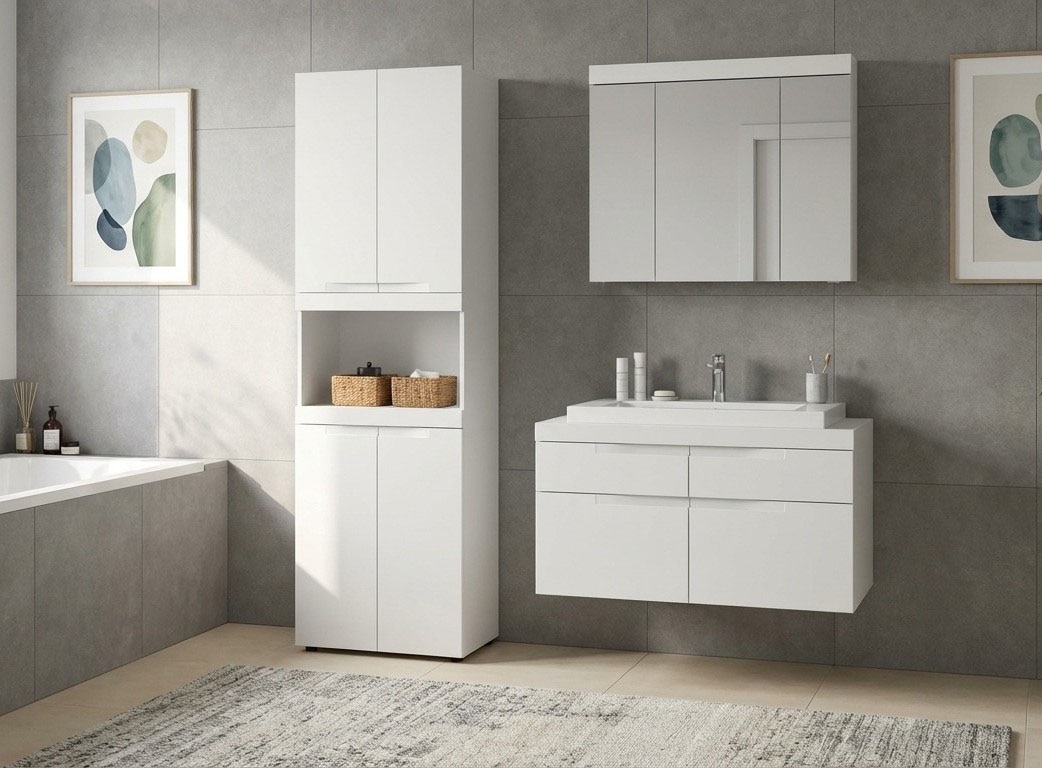 GOODproduct Badmöbel-Set »MAOI, 3-teilige Badkombination, hochwertige MDF Front«