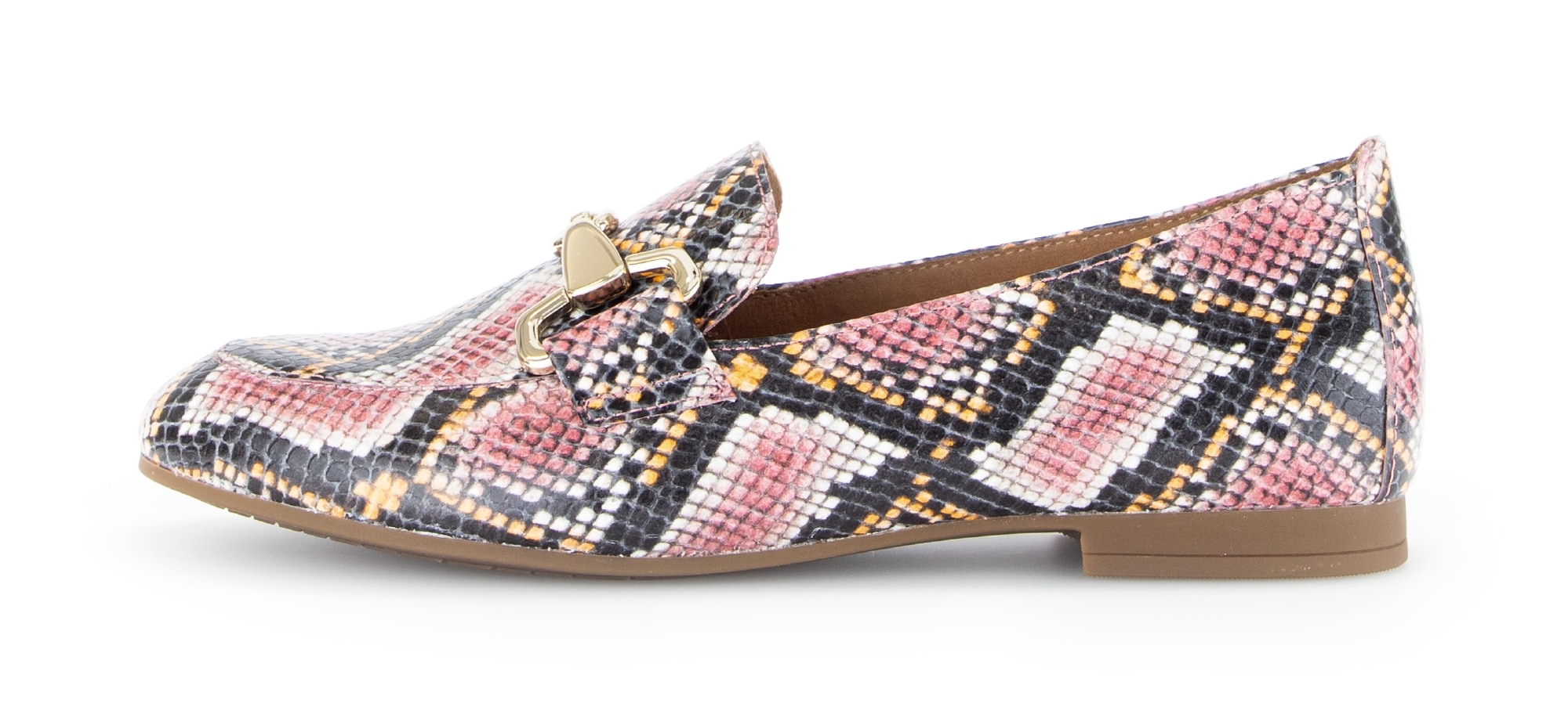 Gabor Slipper  talon bloc, chaussure business avec bride décorative dorée