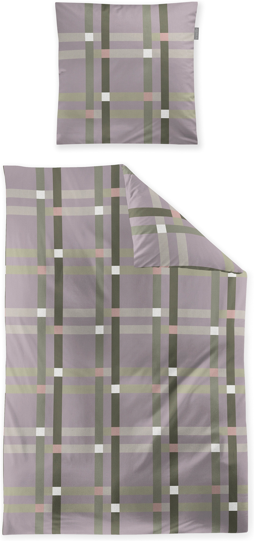 Irisette Linge de lit »Wave 8795« 2 Mako-Satin, anschmiegsam und atmungsaktiv, Ganzjahresqualität