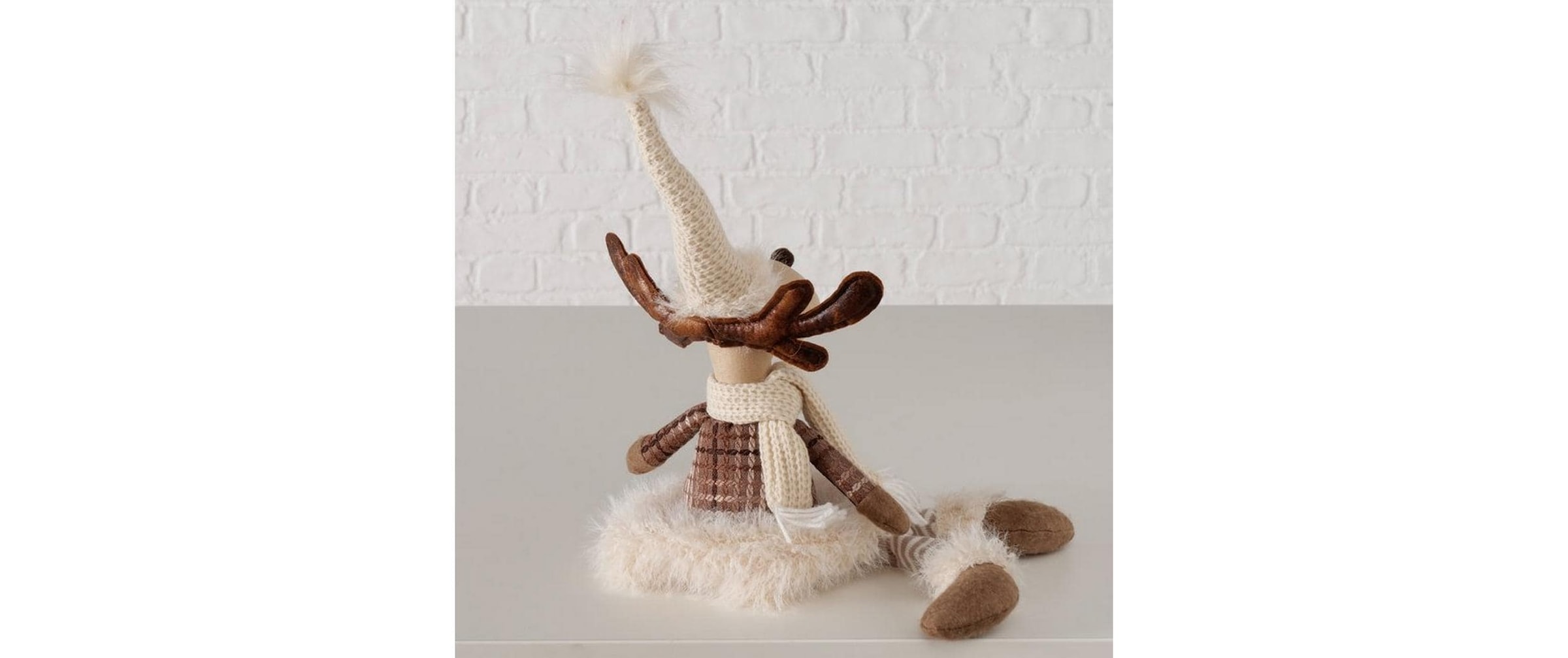 BOLTZE Weihnachtsfigur »Dekofigur Elch Helmo «