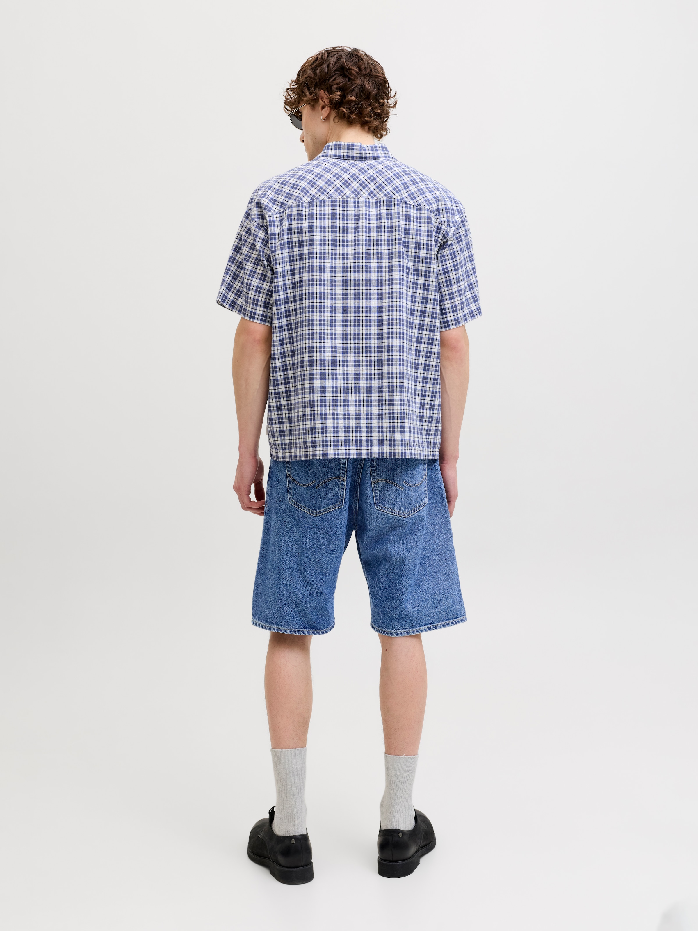 Jack & Jones Jeansshorts »JJIALEX JJORIGINAL SHORT« Baumwolle, high waist, baggy fit