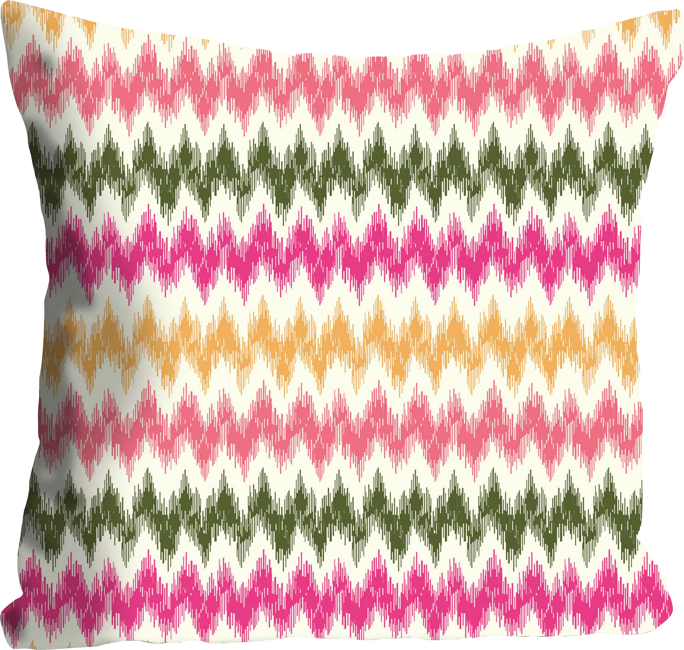 queence Coussin décoratif »Lukas« avec motif zigzag, housse de coussin sans rembourrage, 1 pièce