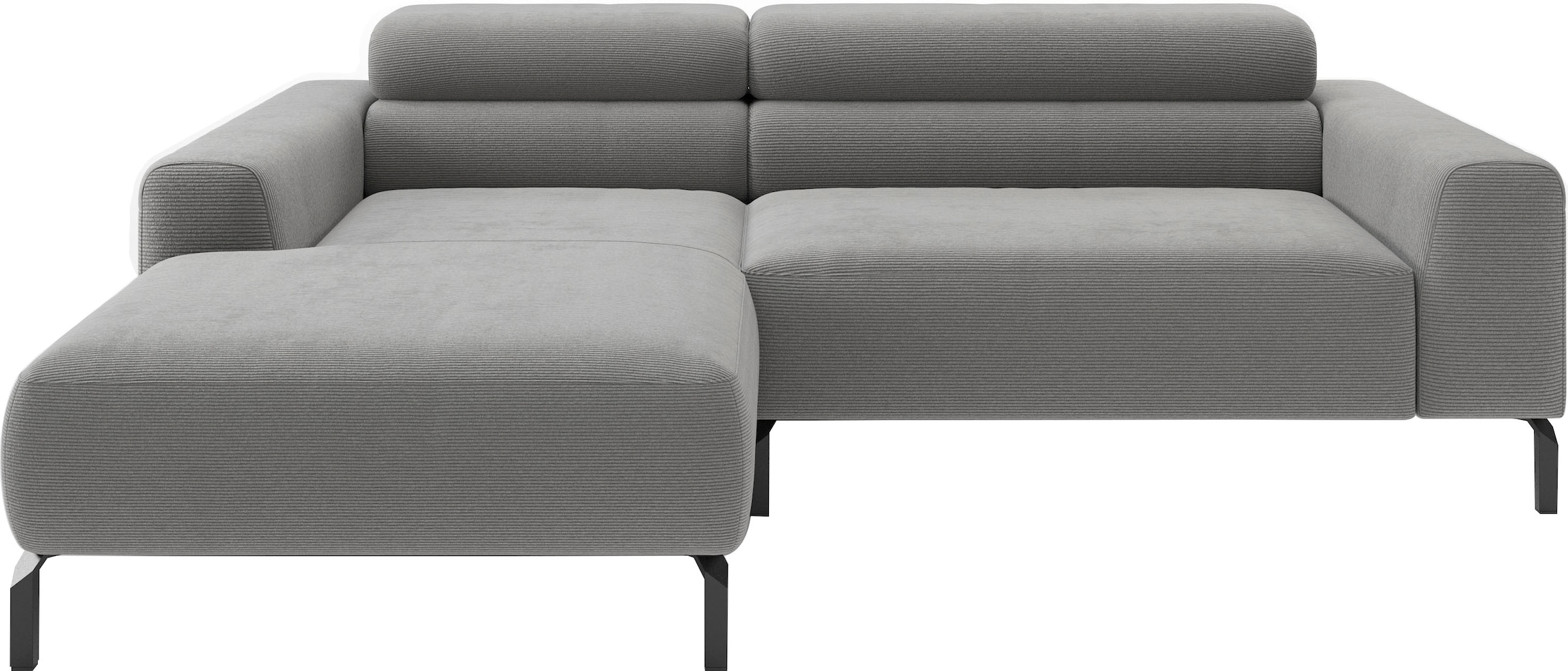 Home affaire Canapé d'angle »Ecksofa, L-Form,  incl. Kopfteilverstellung, Breite 223 cm« réglage électrique de la profondeur d'assise en option