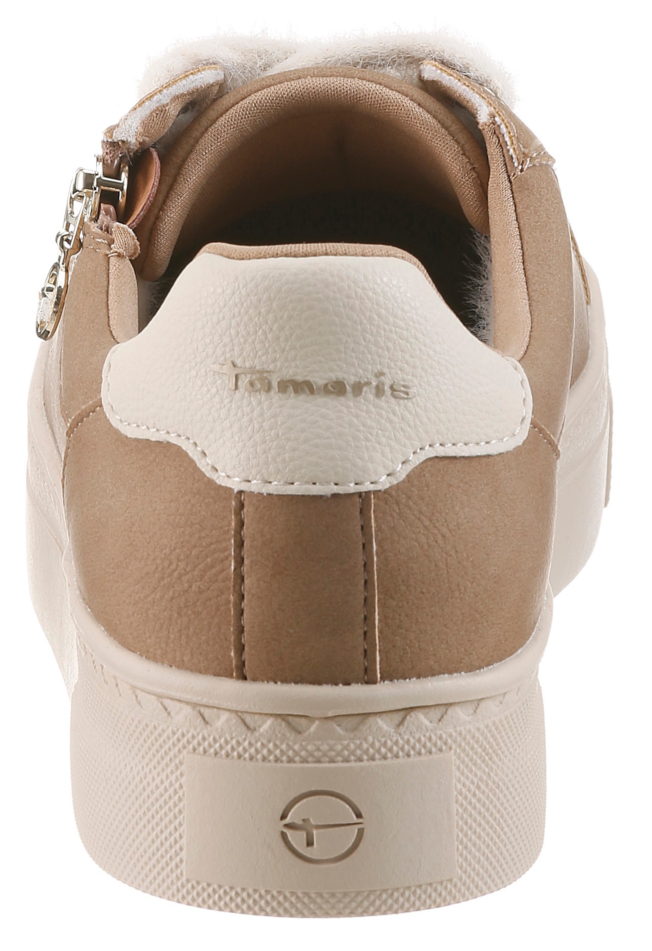 Tamaris Sneaker  Freizeitschuh, Schnürer mit Reissverschluss in veganer Verarbeitung