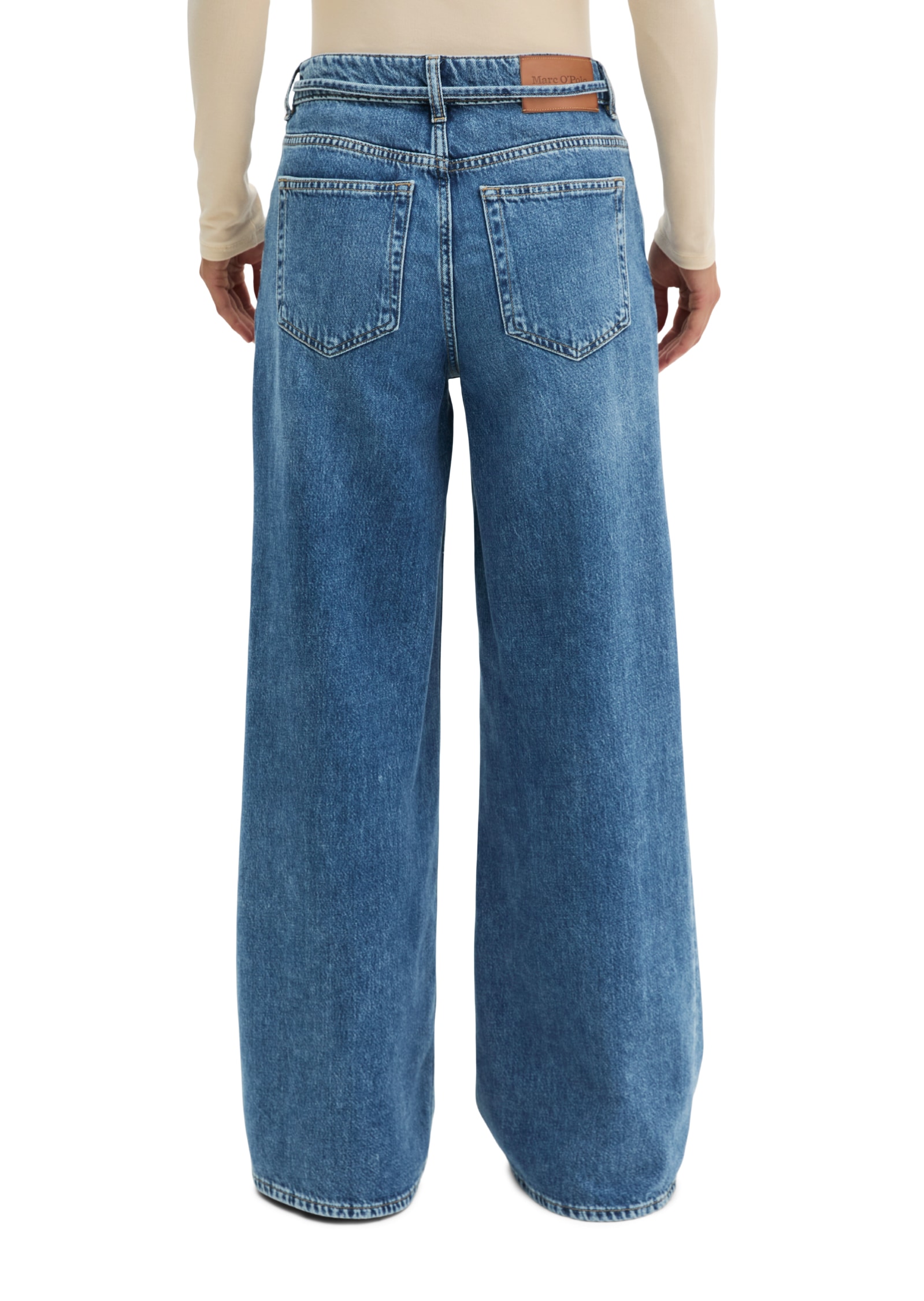 Marc O'Polo Jeans large Model Lania wide aus Rigid Denim ohne Elasthan