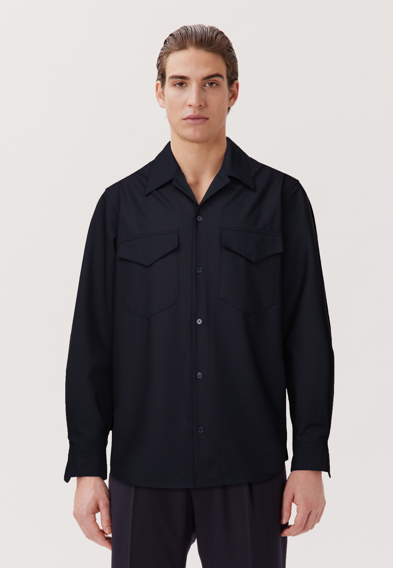 studio seidensticker Businesshemd »Studio« Regular 1/1 Reverskragen Uni