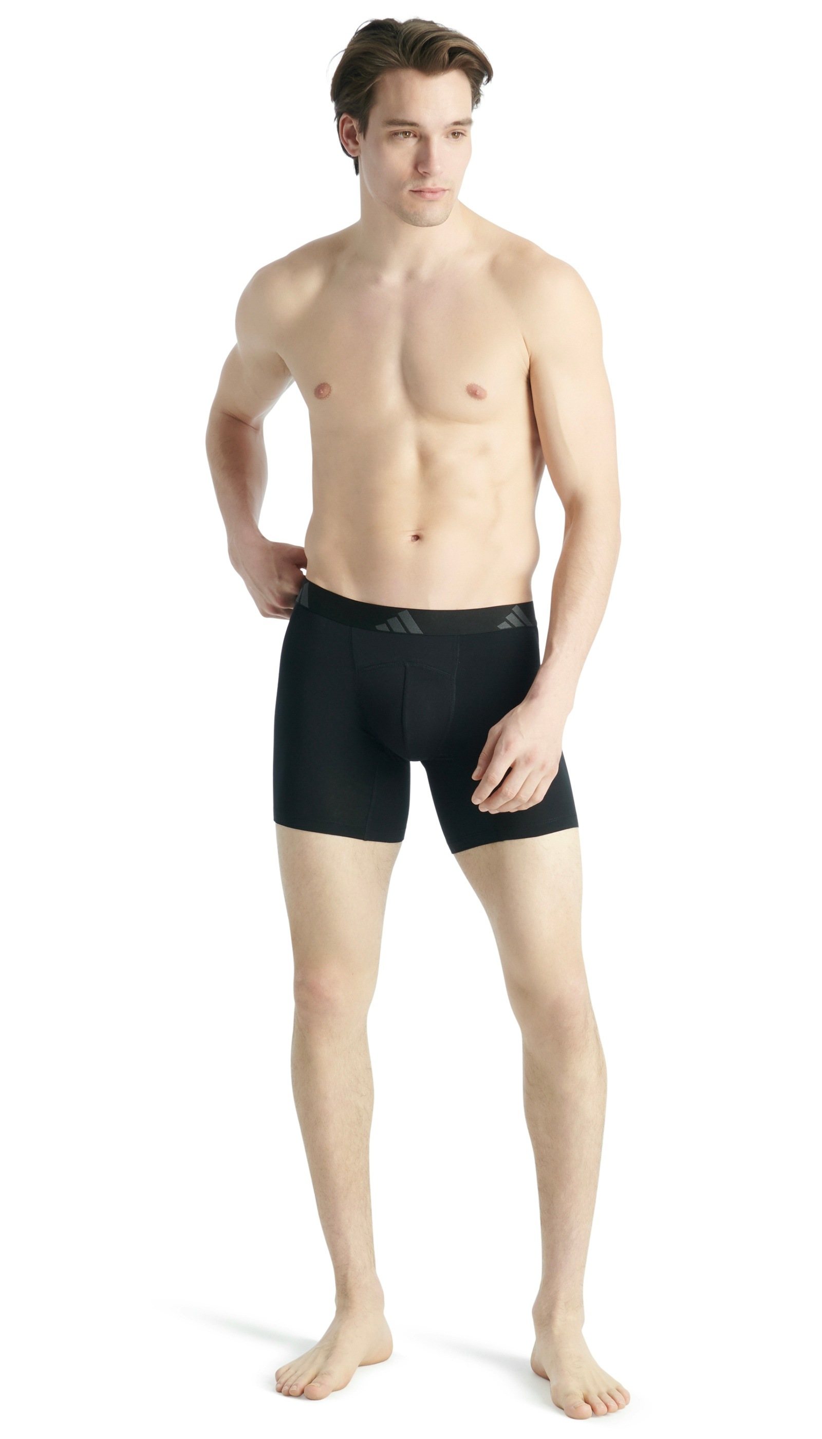 adidas Sportswear Boxer »Active Flex Cotton Ergonomic« 2er Pack,  Belüftete Mesh-Rückenpartie und -Schritt, elastisch, ohne Eingriff