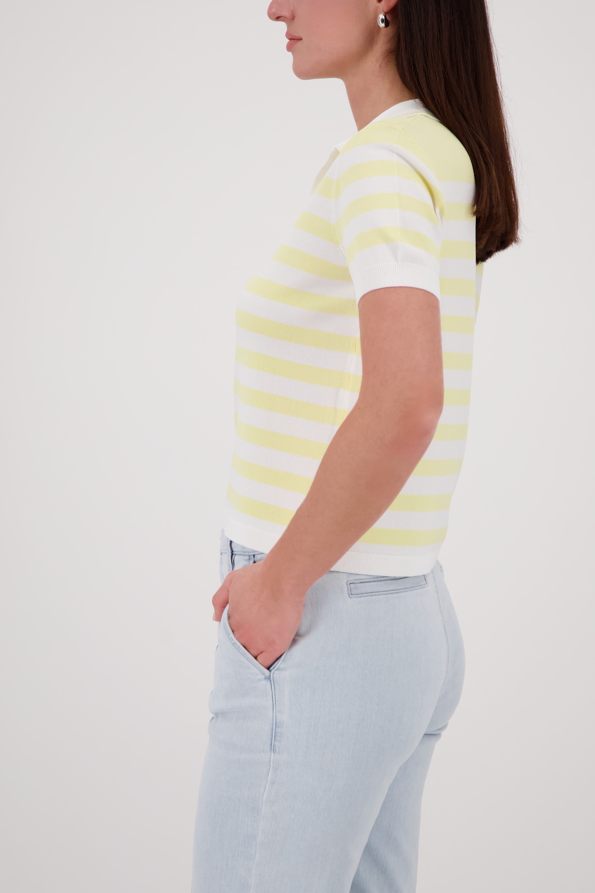 Monari Poloshirt »Pullover Polo Ringel« Regular fit mit Streifen