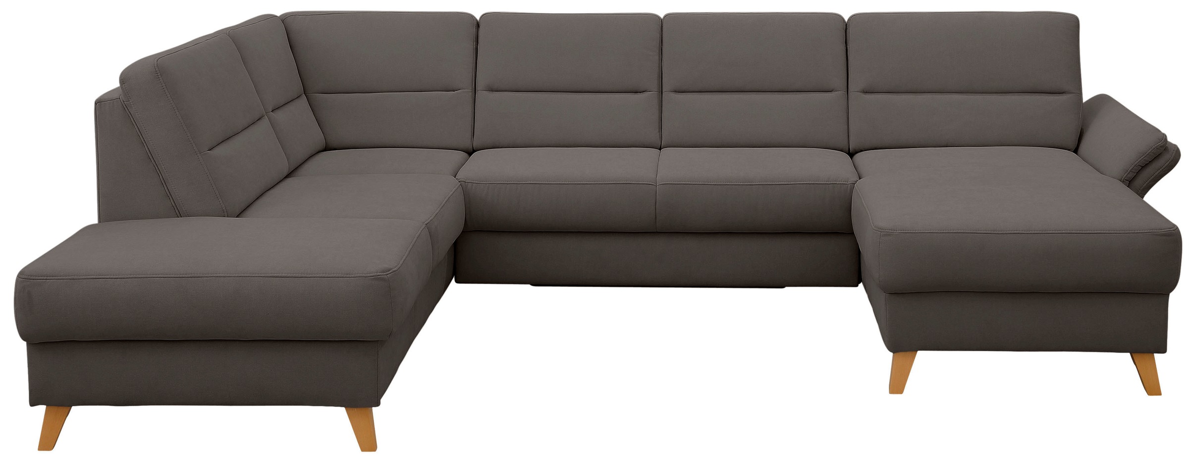 Home affaire Paysage de salon »Westerland U-Form« Federkern, wahlweise Bettfunktion, Stauraum und Armlehn-Verstellung