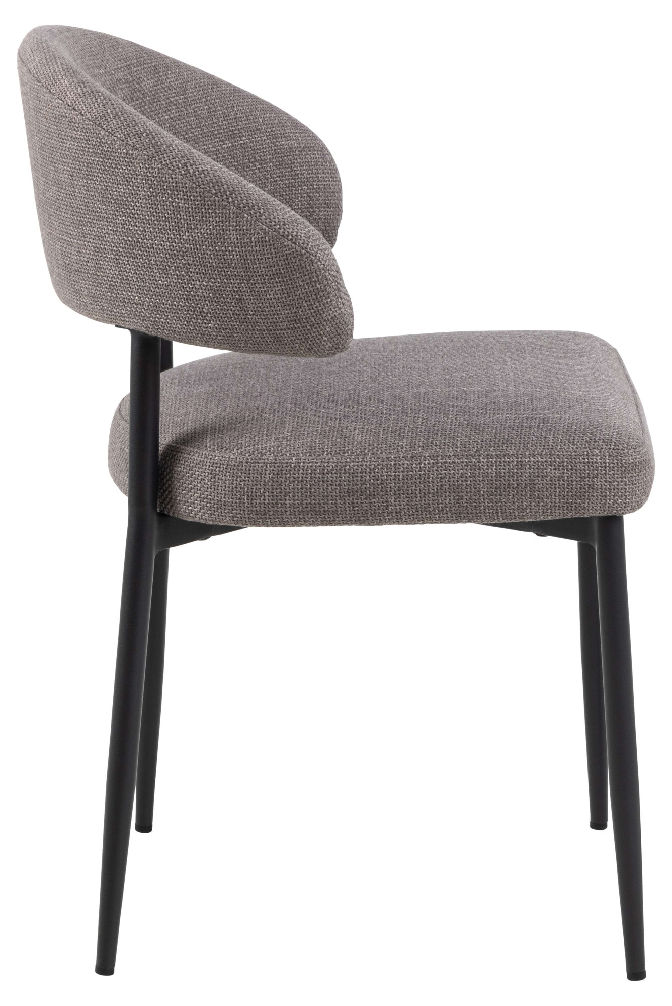 ACTONA GROUP Esszimmerstuhl »Edina 2er Set, Stoff - bequem & stilvoll, mehrere Farben, moderne« () Gepolstert, weicher Bezug & hoher Sitzkomfort, schwarze Stahlbeine