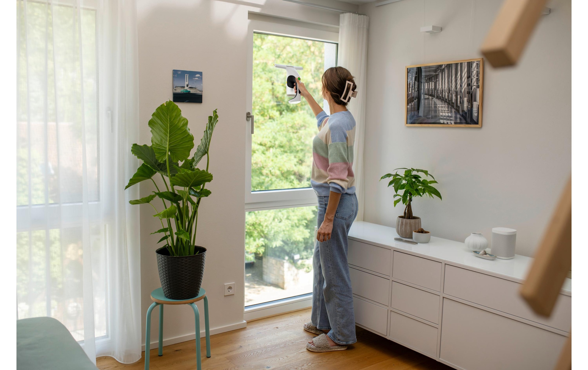 KÄRCHER Akku-Fenstersauger »WV 1 Compact« Kompakter Akku-Fensterreiniger für streifenfreie Reinigung