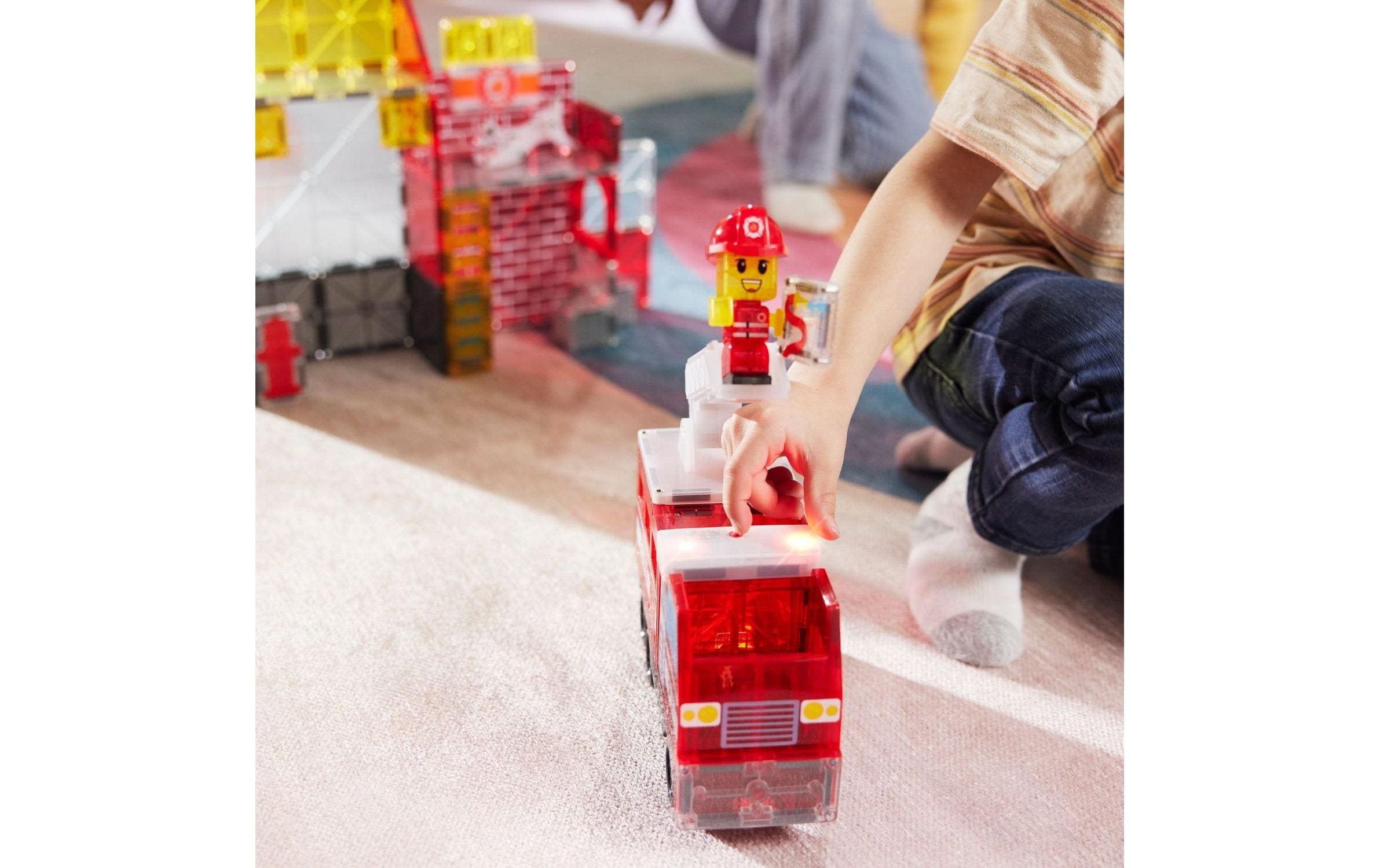   Steinbaukasten »Magna-Tiles Fire Station 50 Teile«