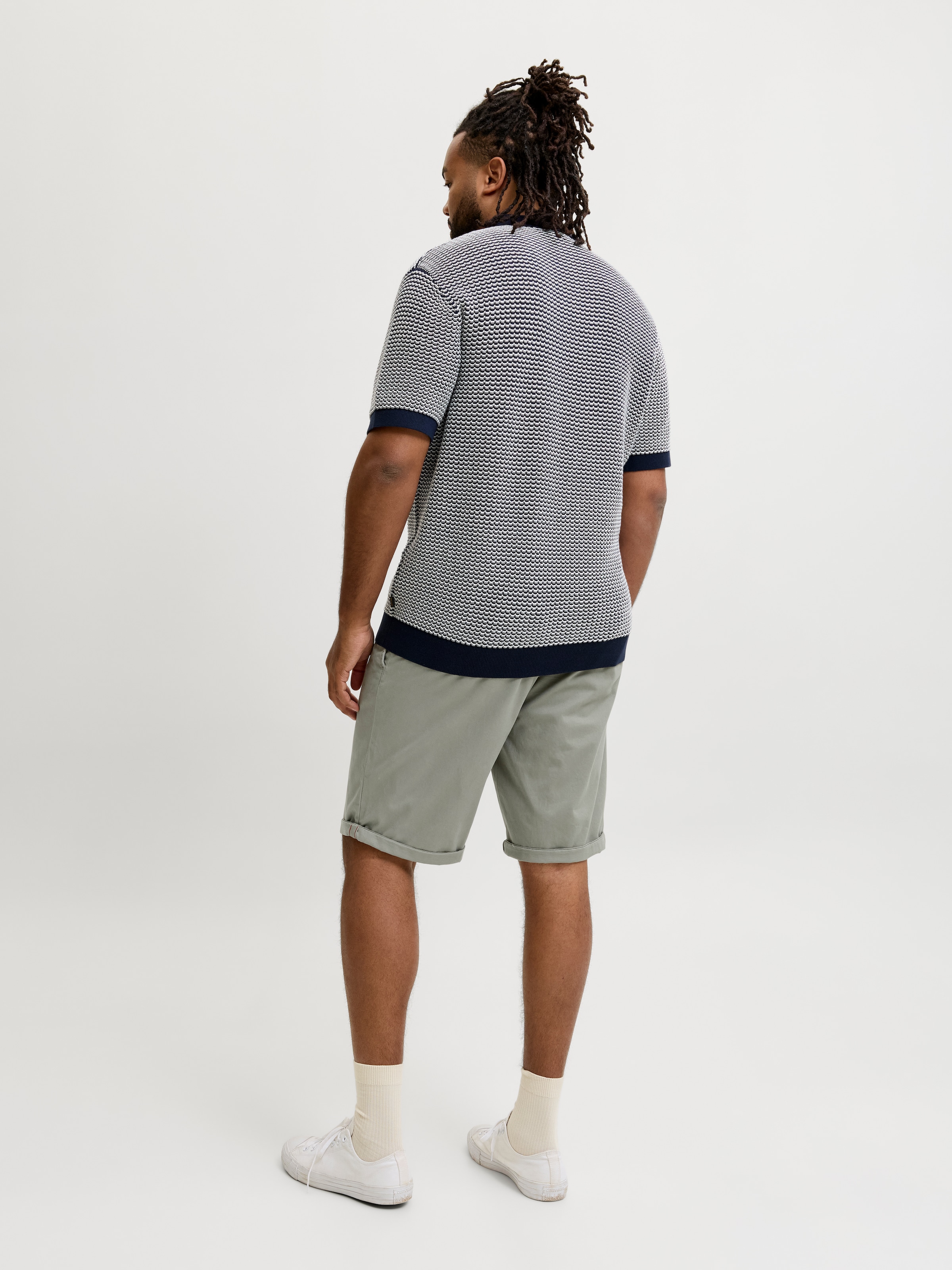 Jack & Jones PlusSize Chinoshorts »JPSTBOWIE JJSHORTS SOLID SN  PLS«  mit Umschlag