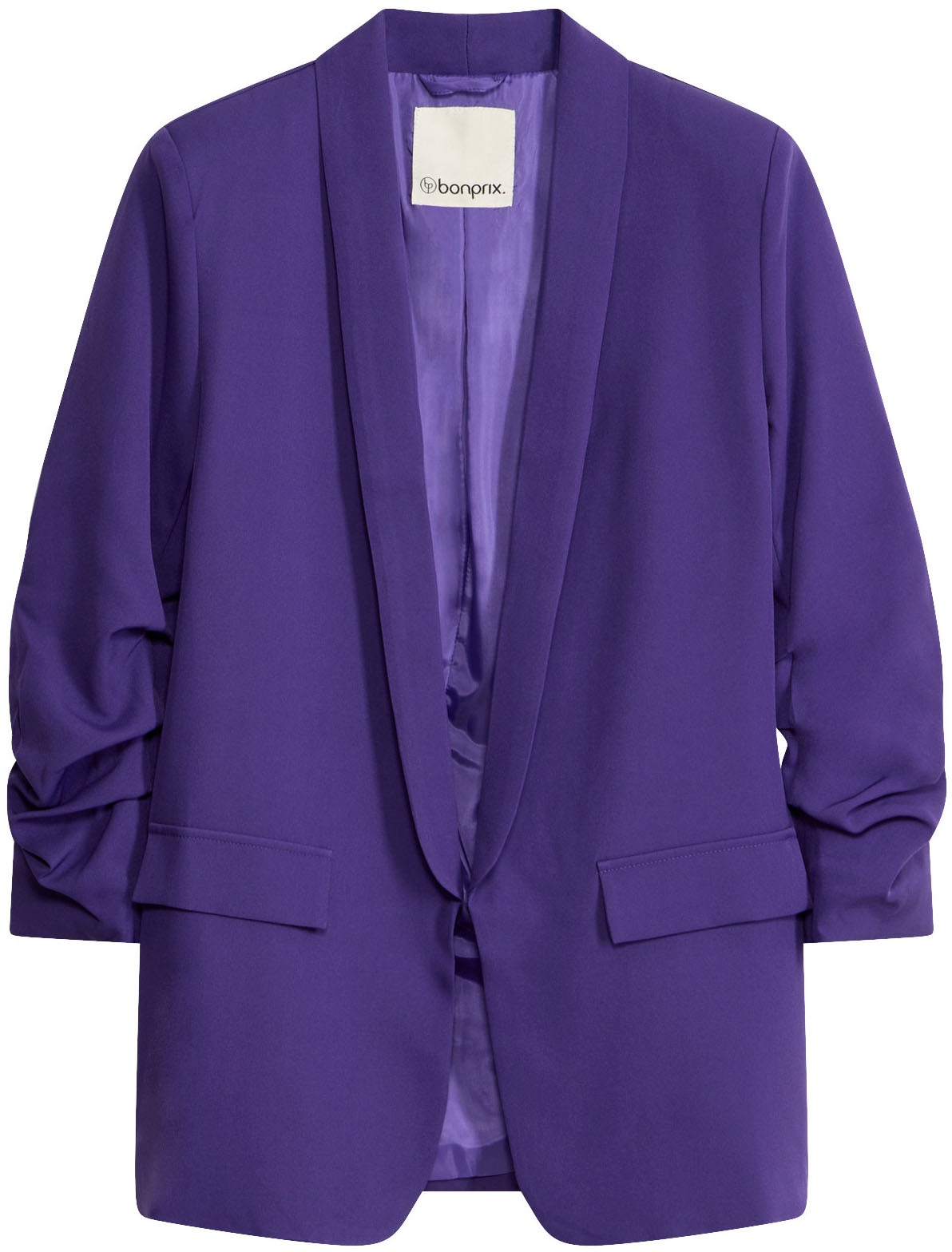 bonprix Jackenblazer femininer Stil, schmale Passform, schmales und langes Reverse