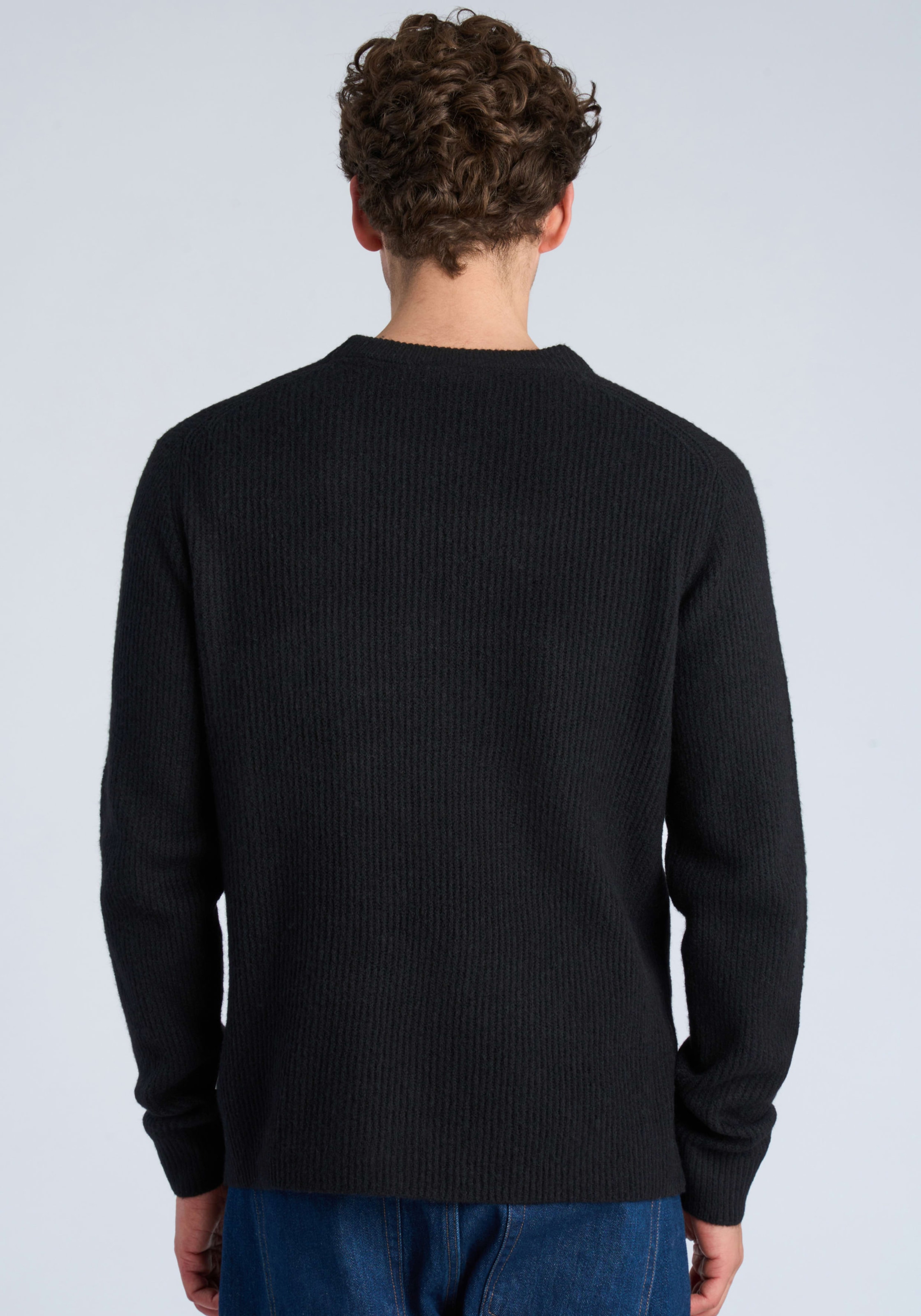 LINDBERGH Pull en tricot Winterpullover mit Wolle und Stretch / Meliert