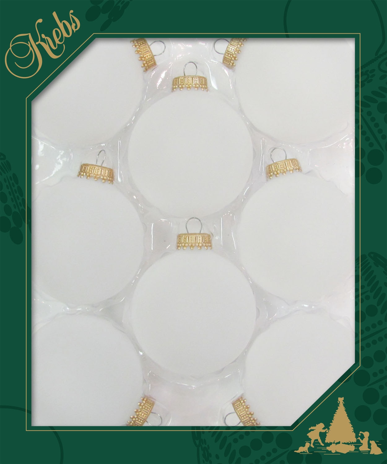 Krebs Glas Lauscha Boule de Noël »CBK70801, Weihnachtsdeko, Christbaumschmuck, Christbaumkugeln Glas« en verre