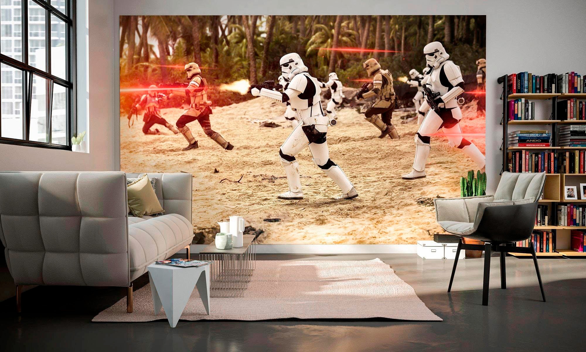 Komar Vliestapete »Digitaldruck Vlies -  Star Wars Imperial Strike - Grösse 400 x 250 cm« bedruckt glatt Kinderzimmer