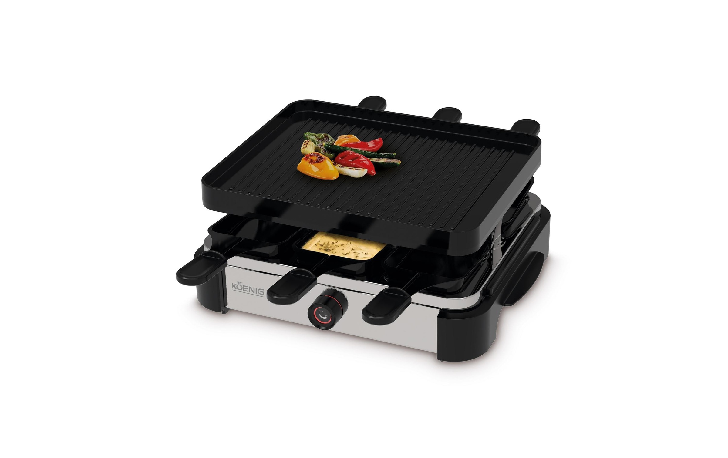 KOENIG Raclette »Pro 6 Personen« 6 Stk. Raclettepfännchen 950 W