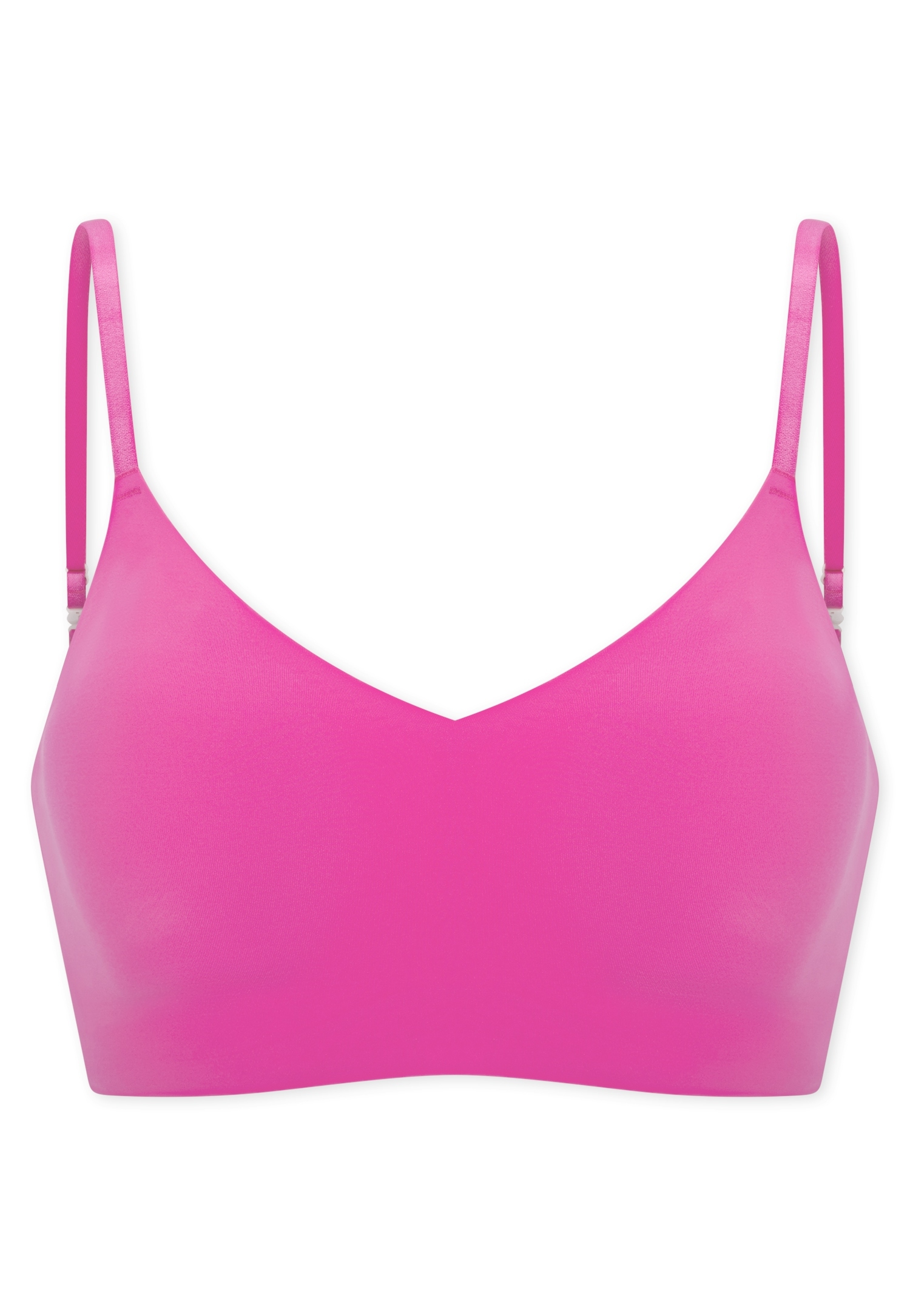 Schiesser Bustier »Invisible Soft« Mikrofaser, herausnehmbare Pads, V-Ausschnitt, Lasercut-Abschlüsse