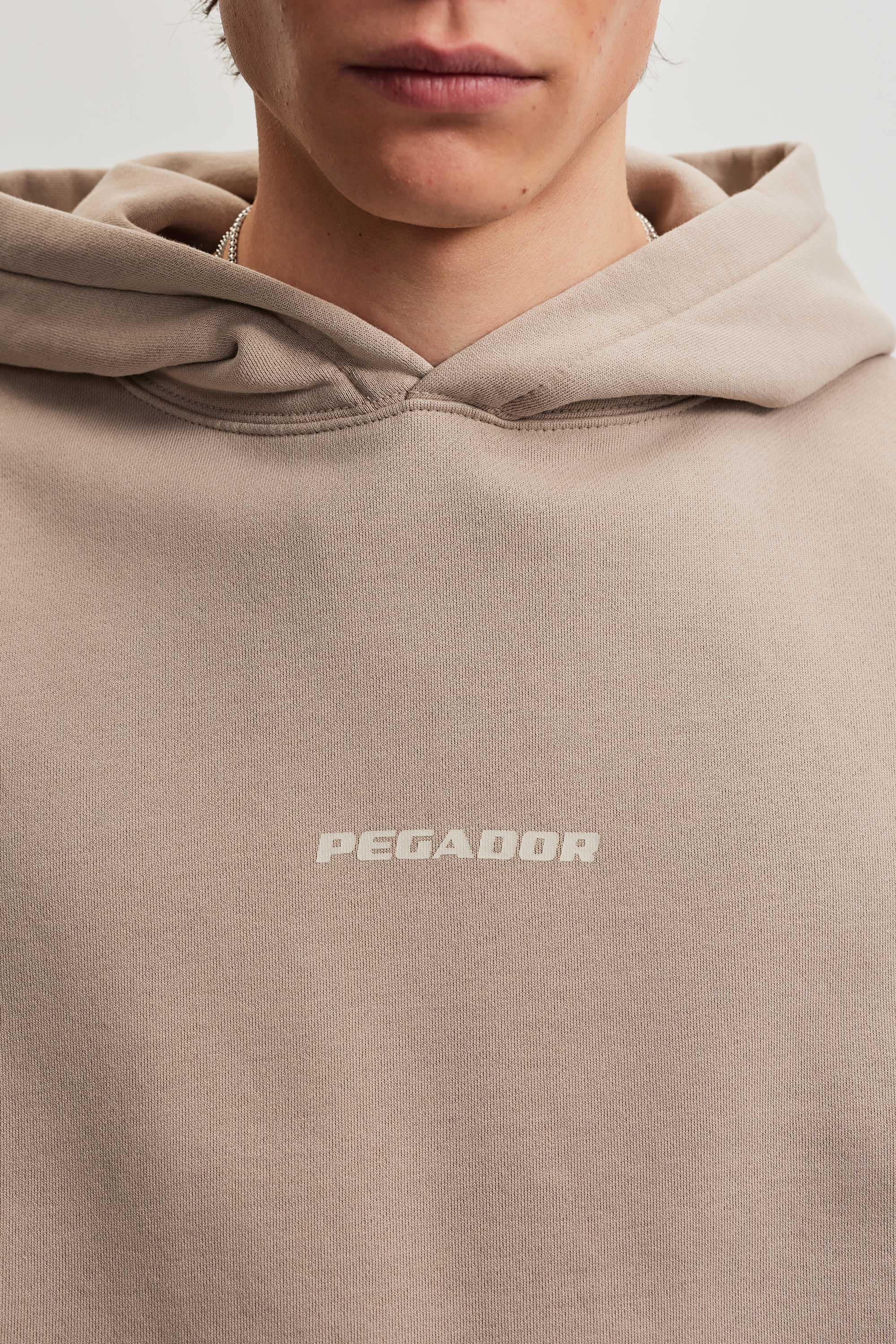 PEGADOR Sweat à capuche »COLNE LOGO OVERSIZED HOODIE«, mélange de coton, oversize

