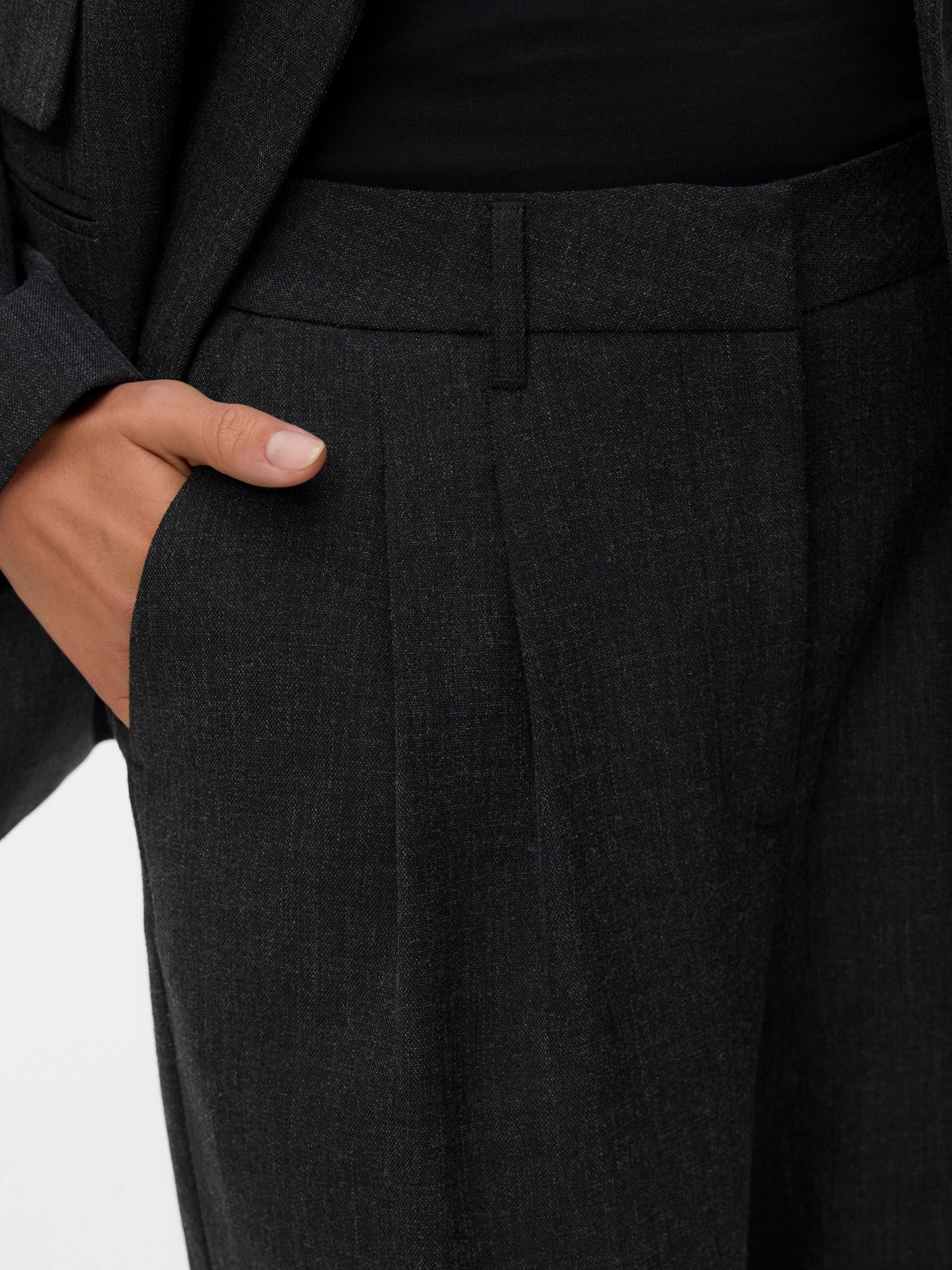 Vero Moda Pantalon de costume »VMBESTIE MW WIDE DAD PANT NOOS«