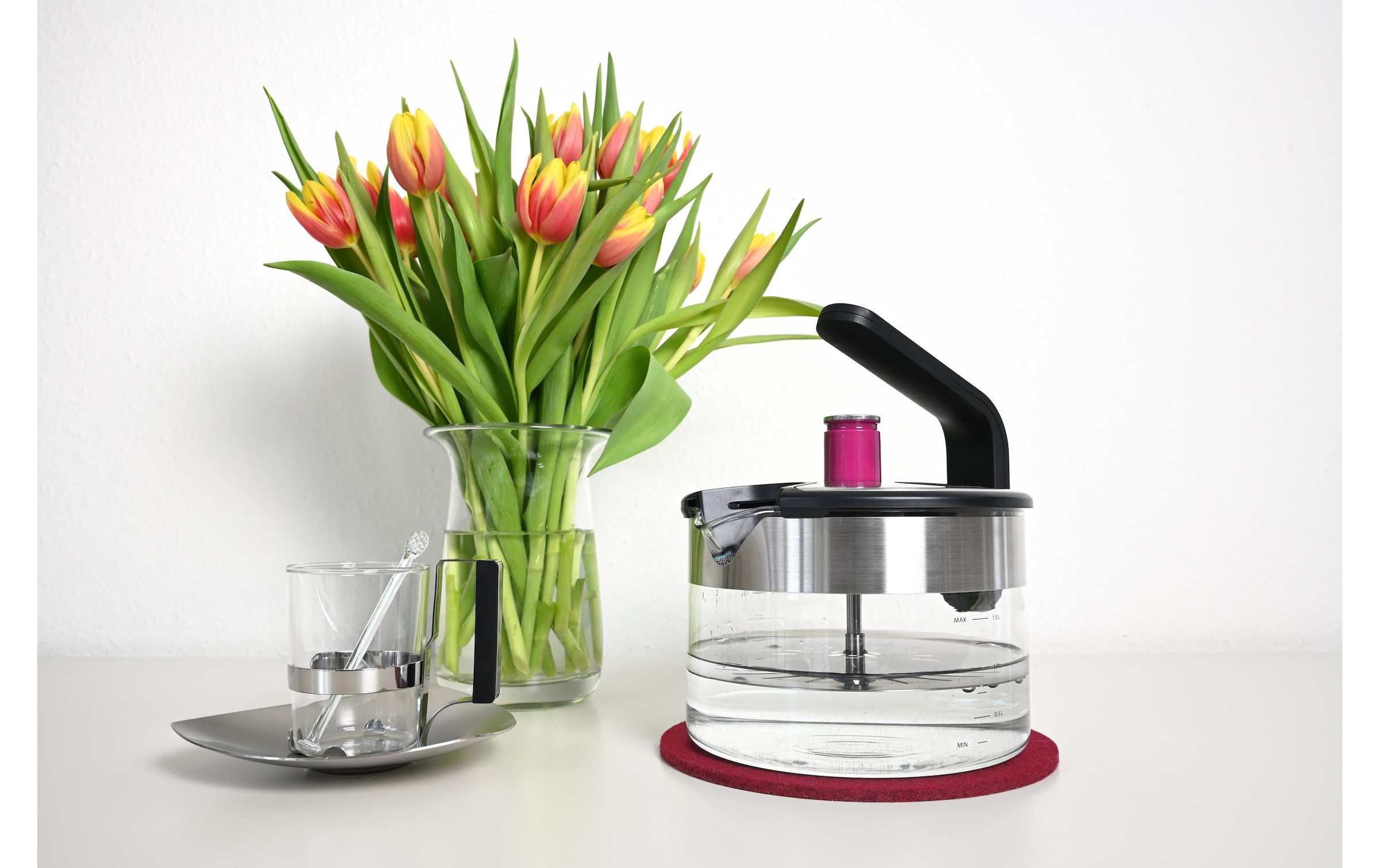   Wasserkocher »Kezzel Induktiv 45413 l, Transparent« 1,5 l