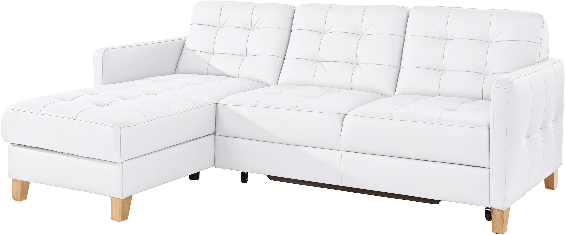 exxpo - sofa fashion Canapé d'angle »Elio, kompakt und komfortabel, bequem und zeitloses Design, L-Form« wahlweise mit Bettfunktion