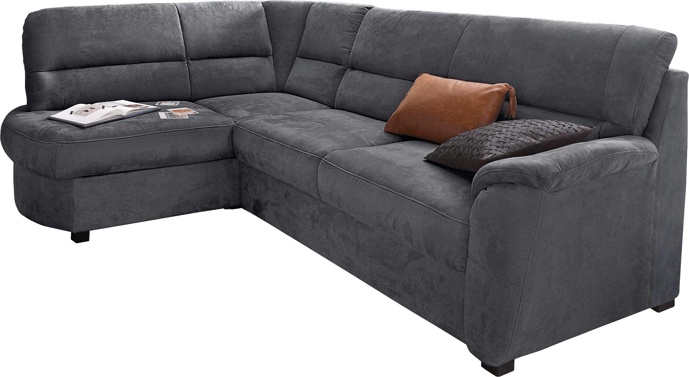 sit&more Ecksofa »Pandora L-Form« wahlweise mit Bettfunktion und Bettkasten