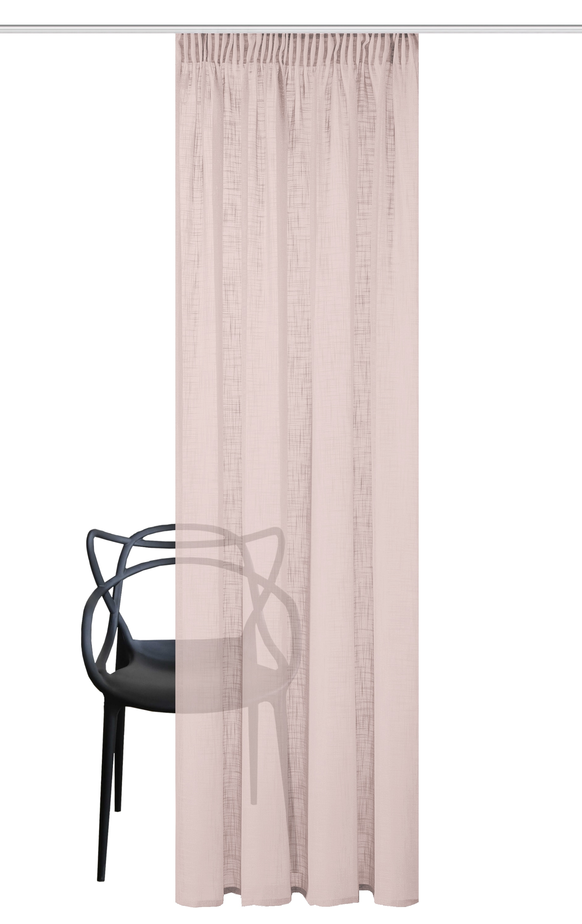 Home Basics Rideau »SOFTY« Bande multifonctionnelle 1 cuis tlg. Kombibandschal Leinenstruktur SOFT