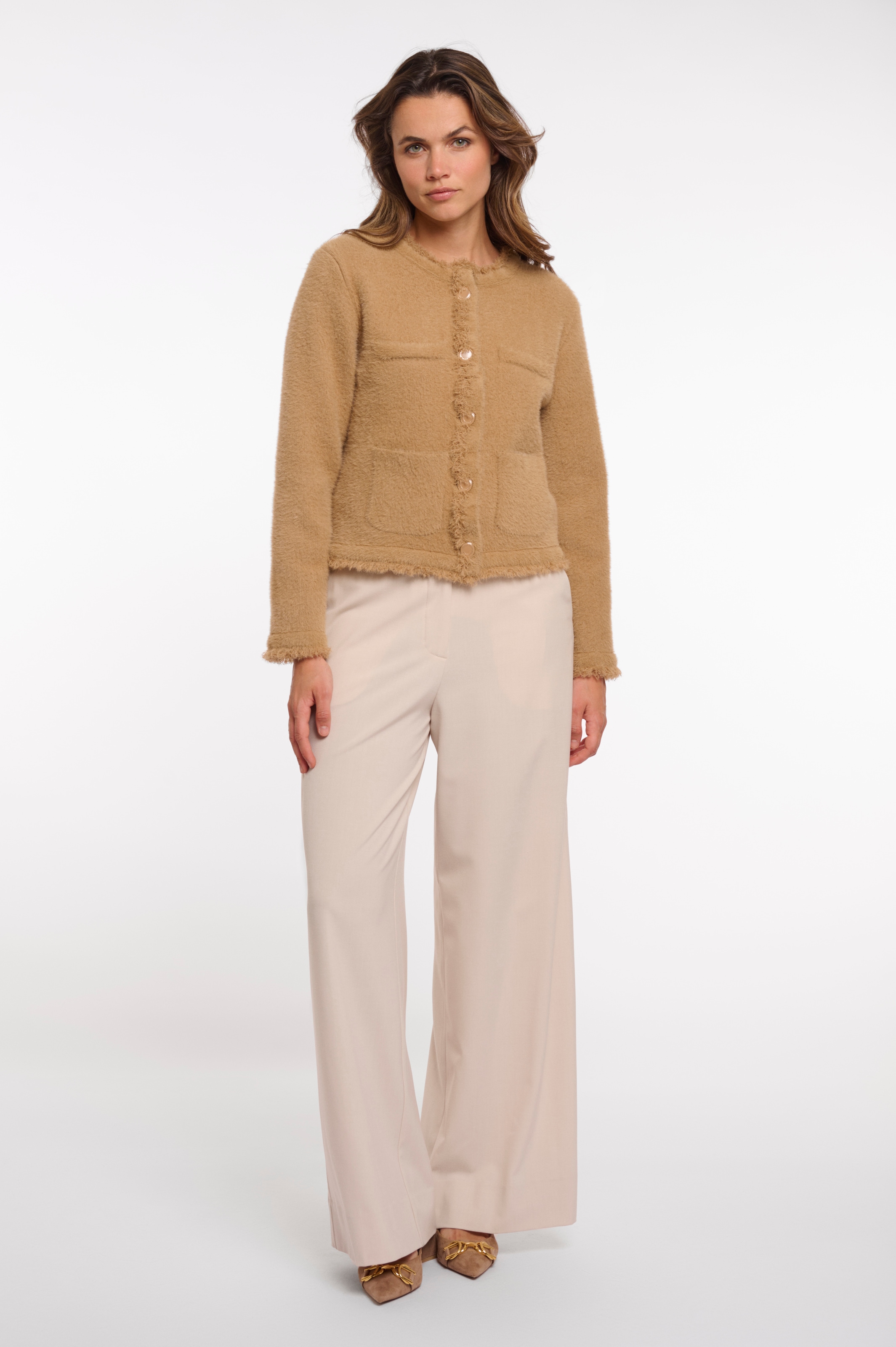 Rino & Pelle Cardigan »VANNA« polaire douillette avec fermeture à boutons et poches plaquées