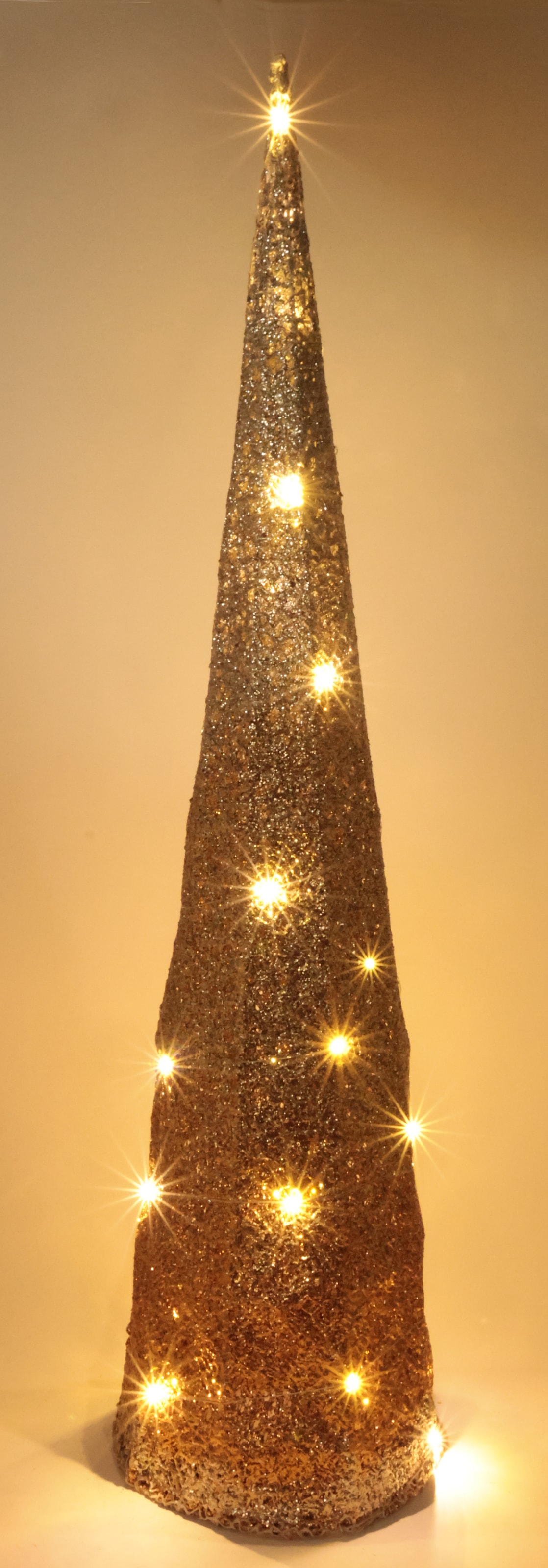 I.GE.A. Figurine décorative LED »LED-Pyramide« Tannenbaum Baum batteriebetrieben warmweiss Weihnachtsdeko innen