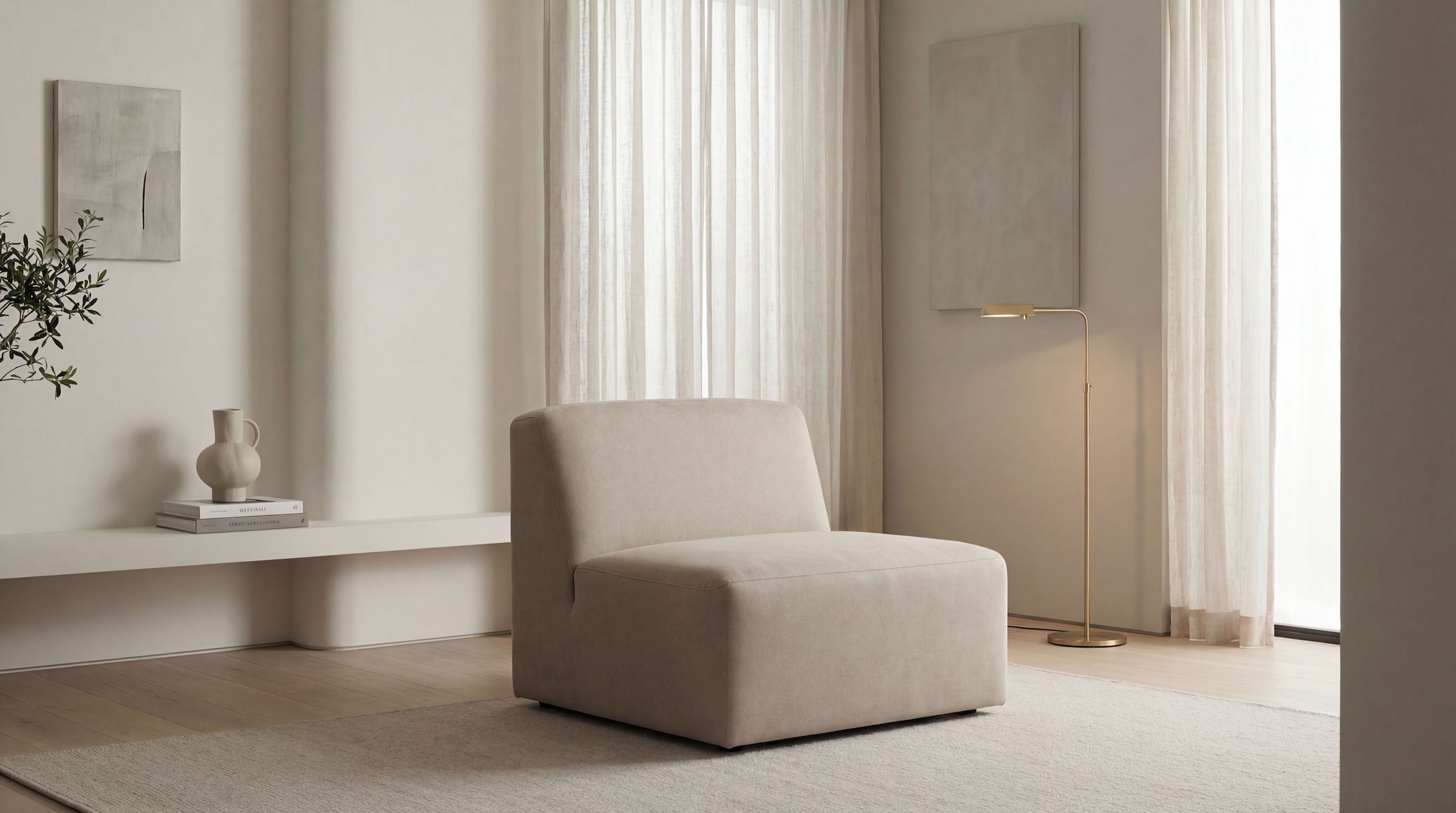 GOODproduct 1,5-Sitzer »Kelani« mit dekorativer Knopfsteppung an den Armlehnen