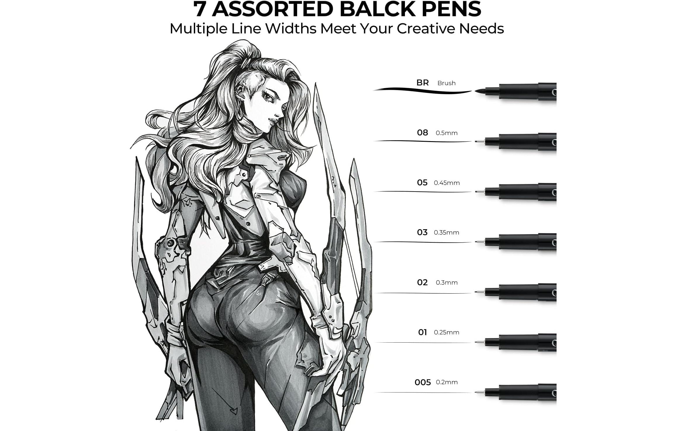   Fine-liner »Ohuhu (18 Stk.) 18 Stück«