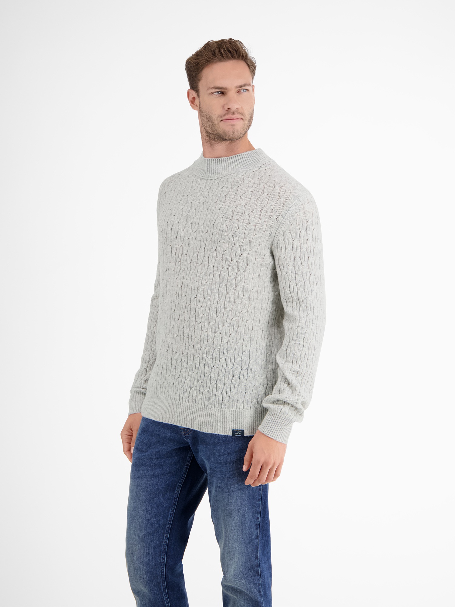 LERROS Strickpullover »LERROS Cable-Strickpullover mit Turtleneck«