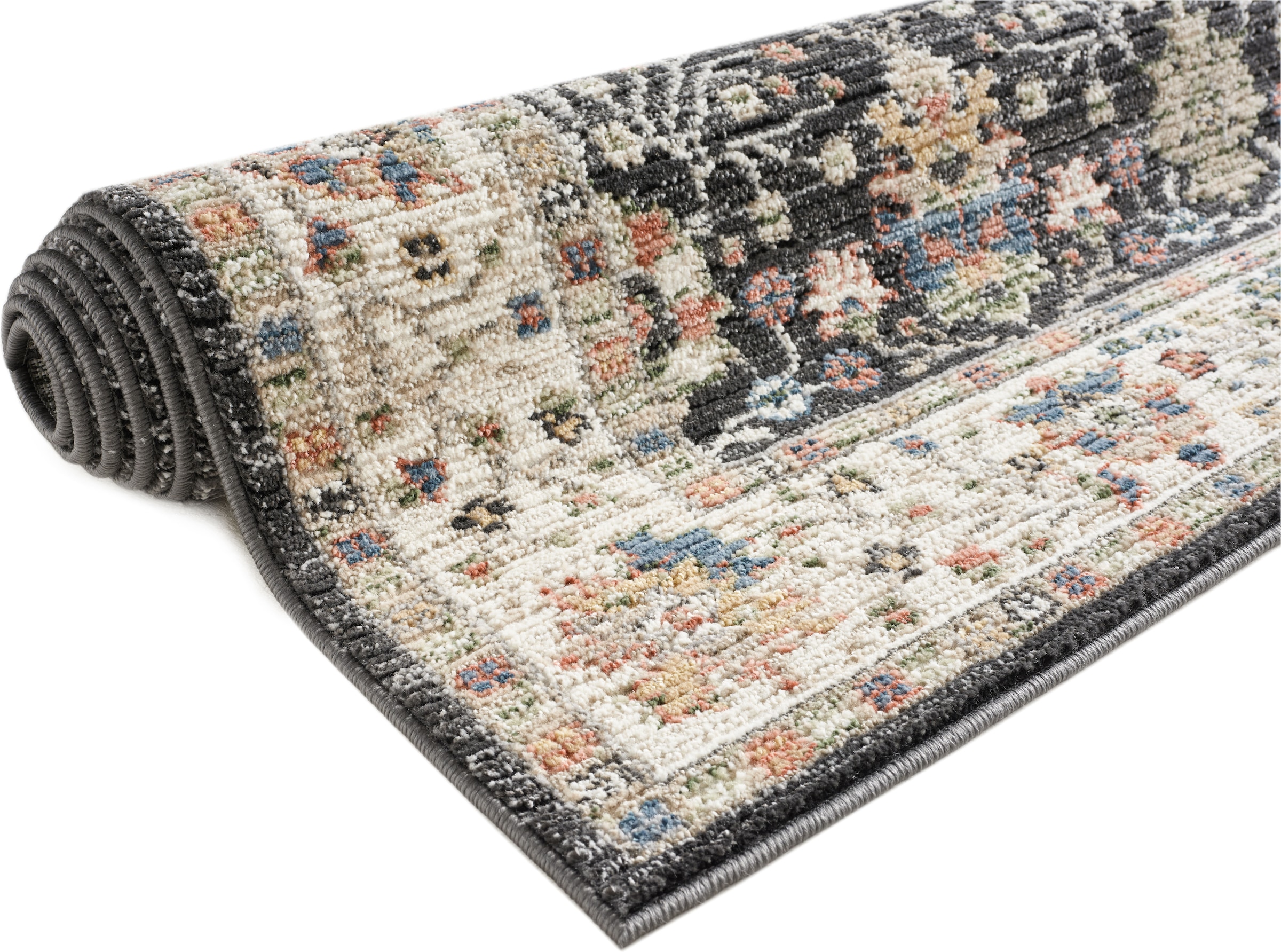 GOODproduct »Aylaa, Blumen-Motiv, Orient« Rectangulaire 9 mm Höhe oriental, fleurs, cadre, salon, chambre, salle à manger