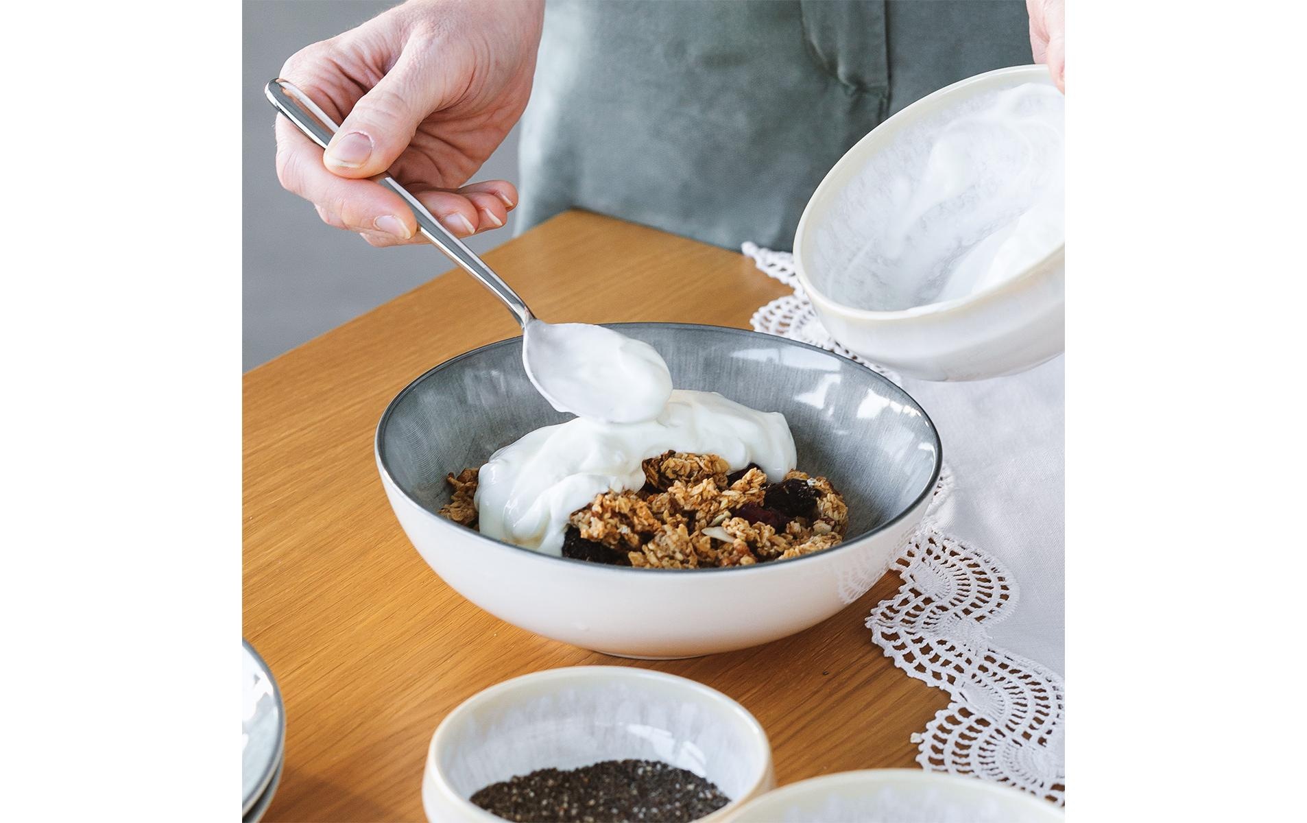   Dessertschale »Lunasol Elements Vulcano 4 Stück 18 cm« aus Steingut