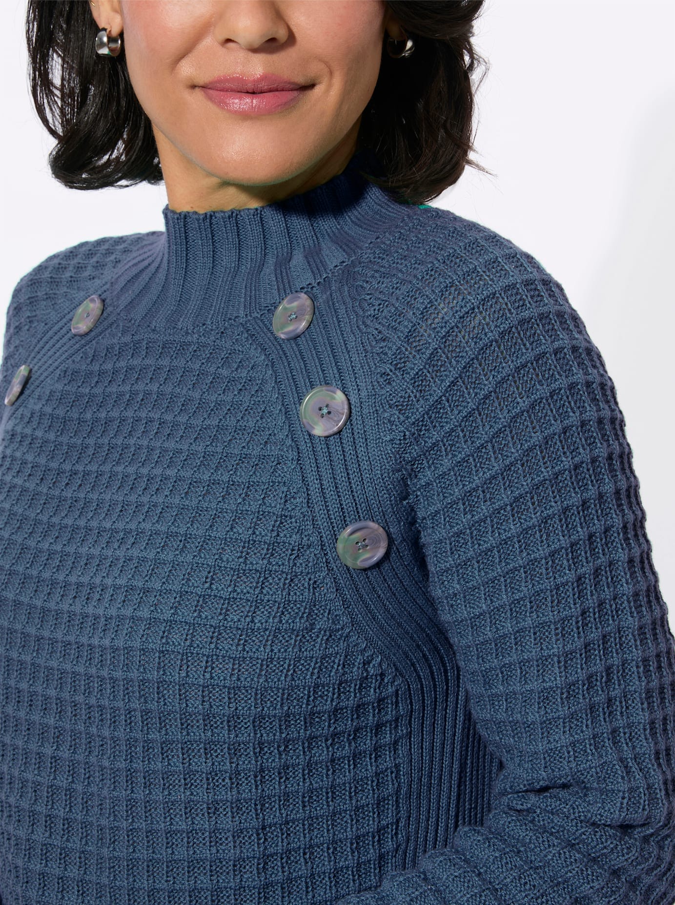 Casual Looks Pull à col montant »Stehkragen-Pullover«