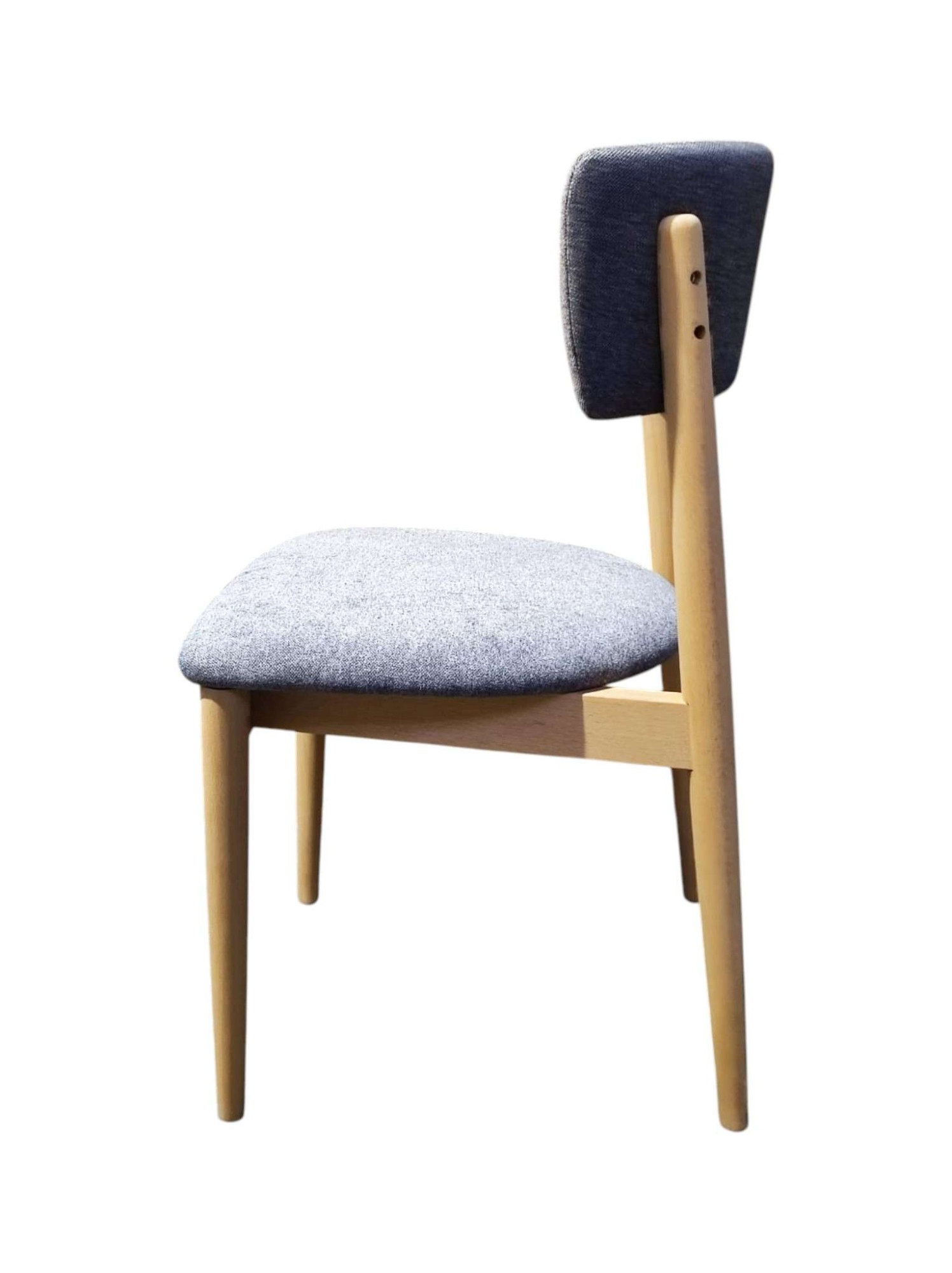 GOODproduct Chaise rembourrée »Jan Esszimmerstuhl, Küchenstuhl, 4-Fussstuhl« () 2 cuisChenille, Massivholzbeine, Retro