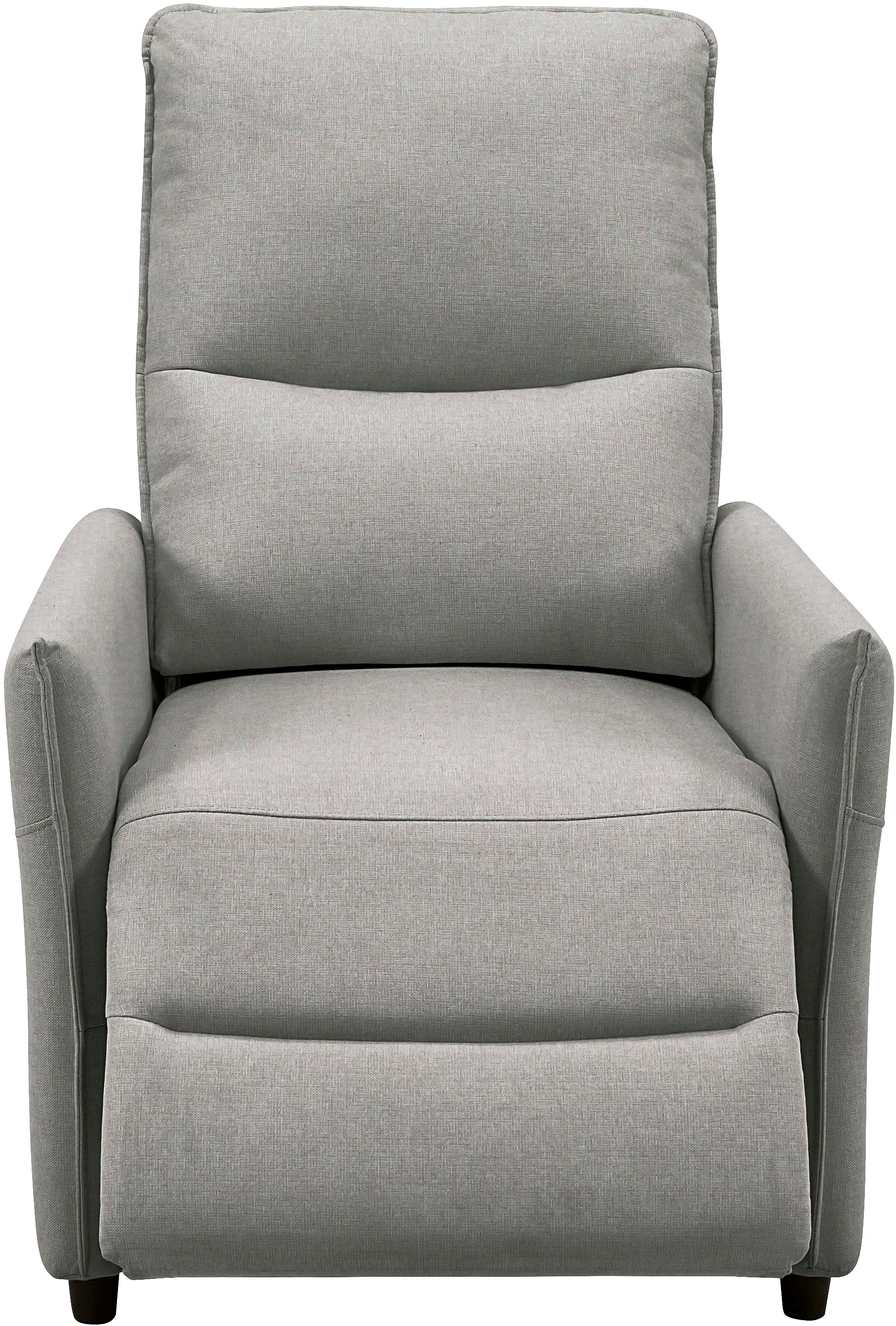 INOSIGN Fauteuil de relaxation »CURRIE, mit Liegefunktion, Webstoff-Bezug, Federkern,« Ruhe-Sessel, Lese-Sessel, TV-Sessel