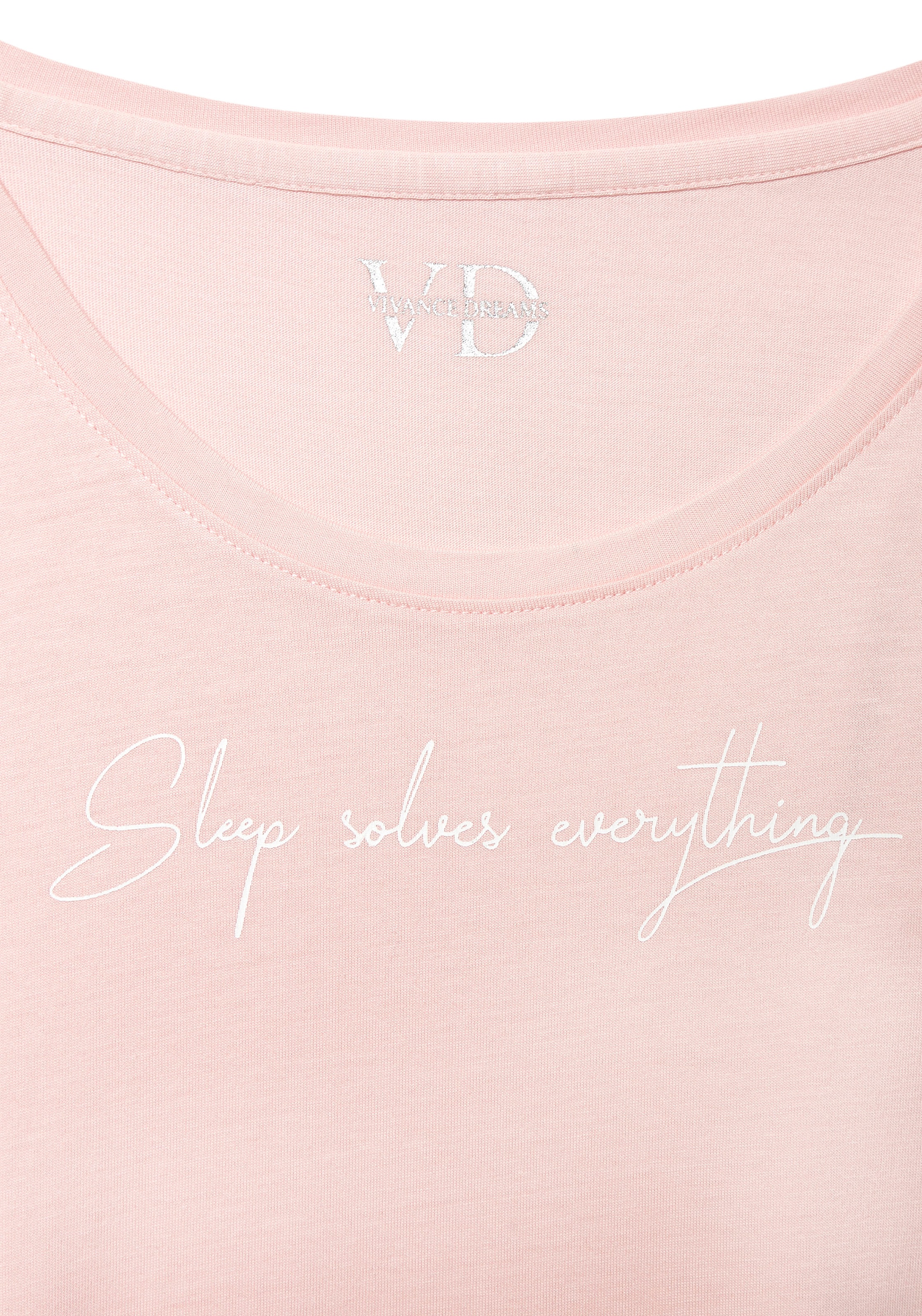 Vivance Dreams Haut de pyjama Mit kleinem Frontprint