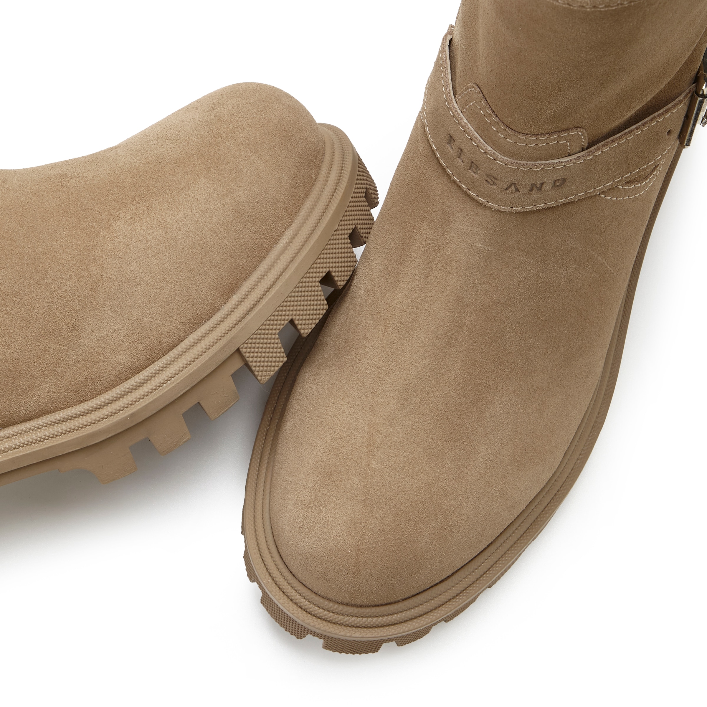 Elbsand Stiefelette »Stiefel, Boots, Bikerboots, Lederstiefelette, Lederboots«  aus Leder mit trendigen Zierschnallen