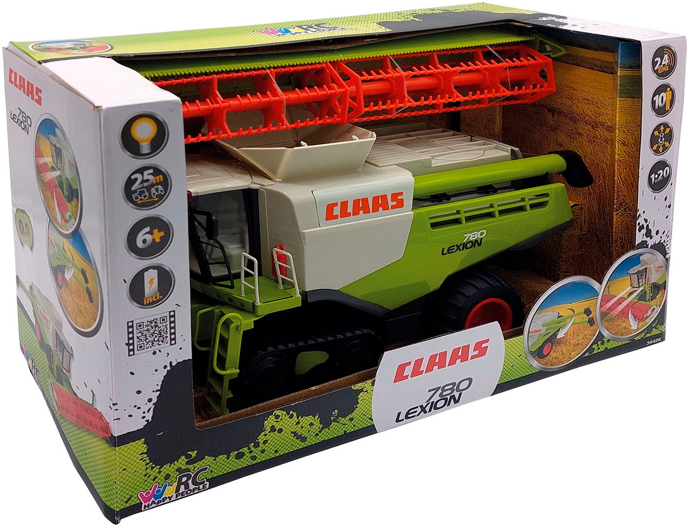 Happy People RC-Traktor »CLAAS Lexion 780 Mähdrescher« mit Fernbedienung und bis zu 25 m Reichweite
