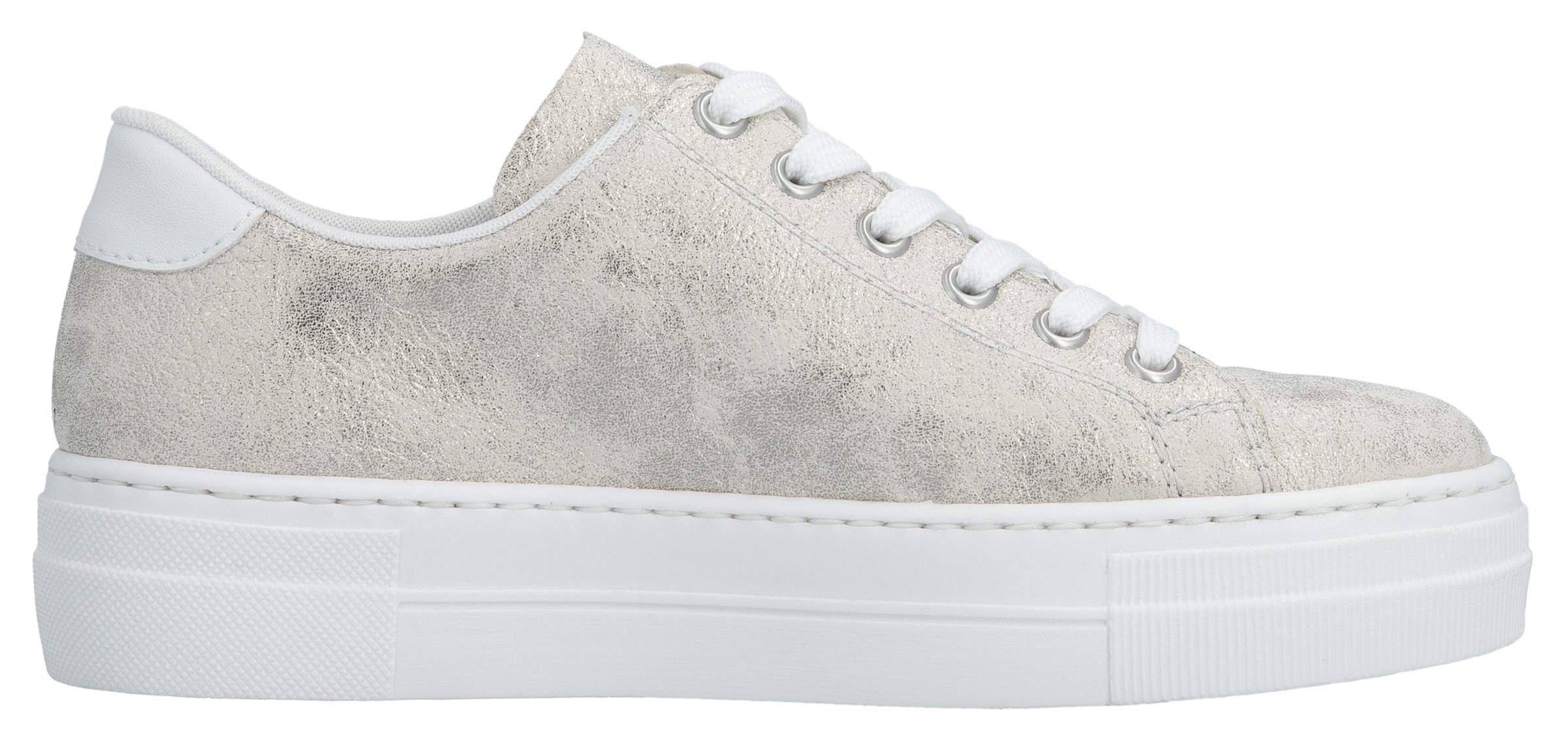 Rieker Sneakers  , Freizeitschuh, Halbschuh, Schnürschuh mit Plateausohle