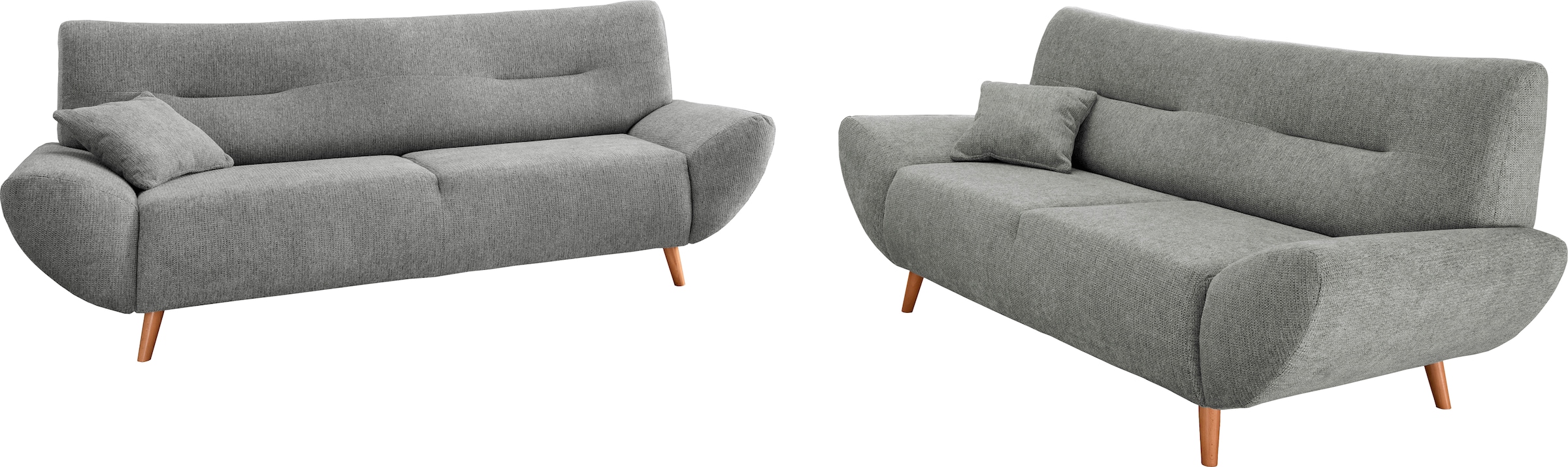 INOSIGN Ensemble rembourré »Drago, modern und zeitlos, aktuelle Formensprache, komfortabel« Set, 3-Sitzer und 2-Sitzer, 2 cuis tlg. als Sessel/Polsterecke erhältlich, versch. Stoffe, inkl. 2 Zierkissen