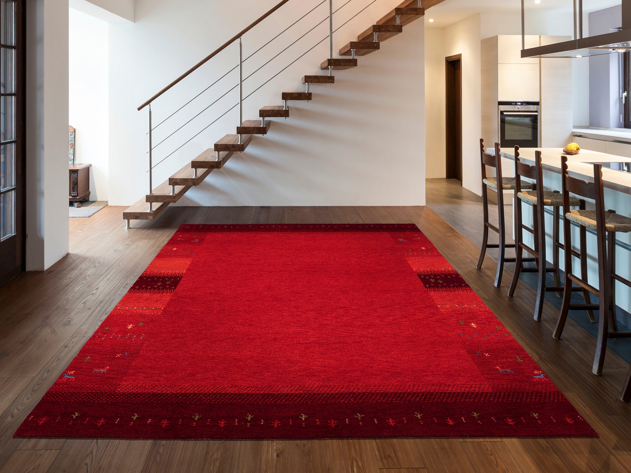 OCI DIE TEPPICHMARKE Wollteppich »INTENSE MALA« rechteckig 12 mm Höhe handgeknüpft, reine Schurwolle, fusswarm, Wohnzimmer