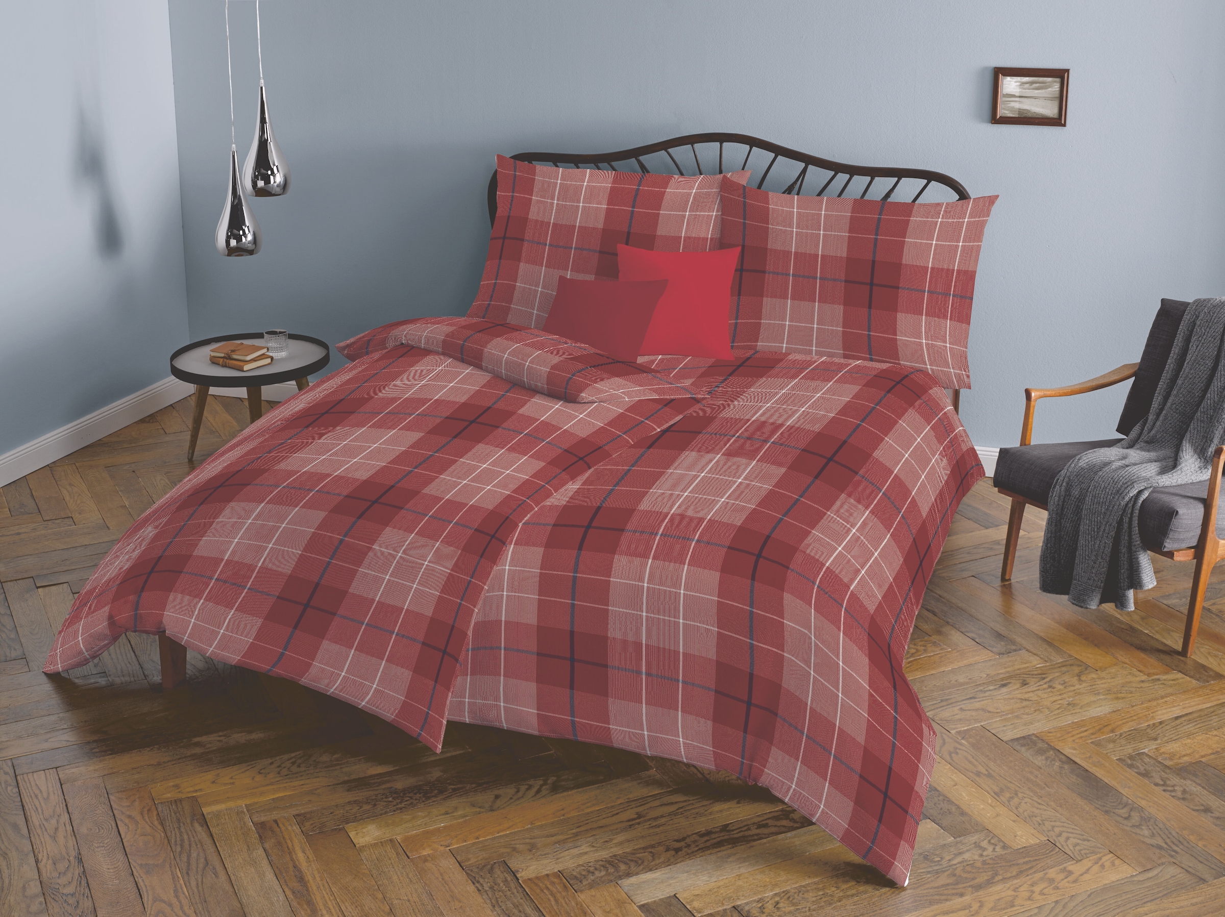 fleuresse Bettwäsche »Lech 4112, Flanell« 2 Stk. tlg.